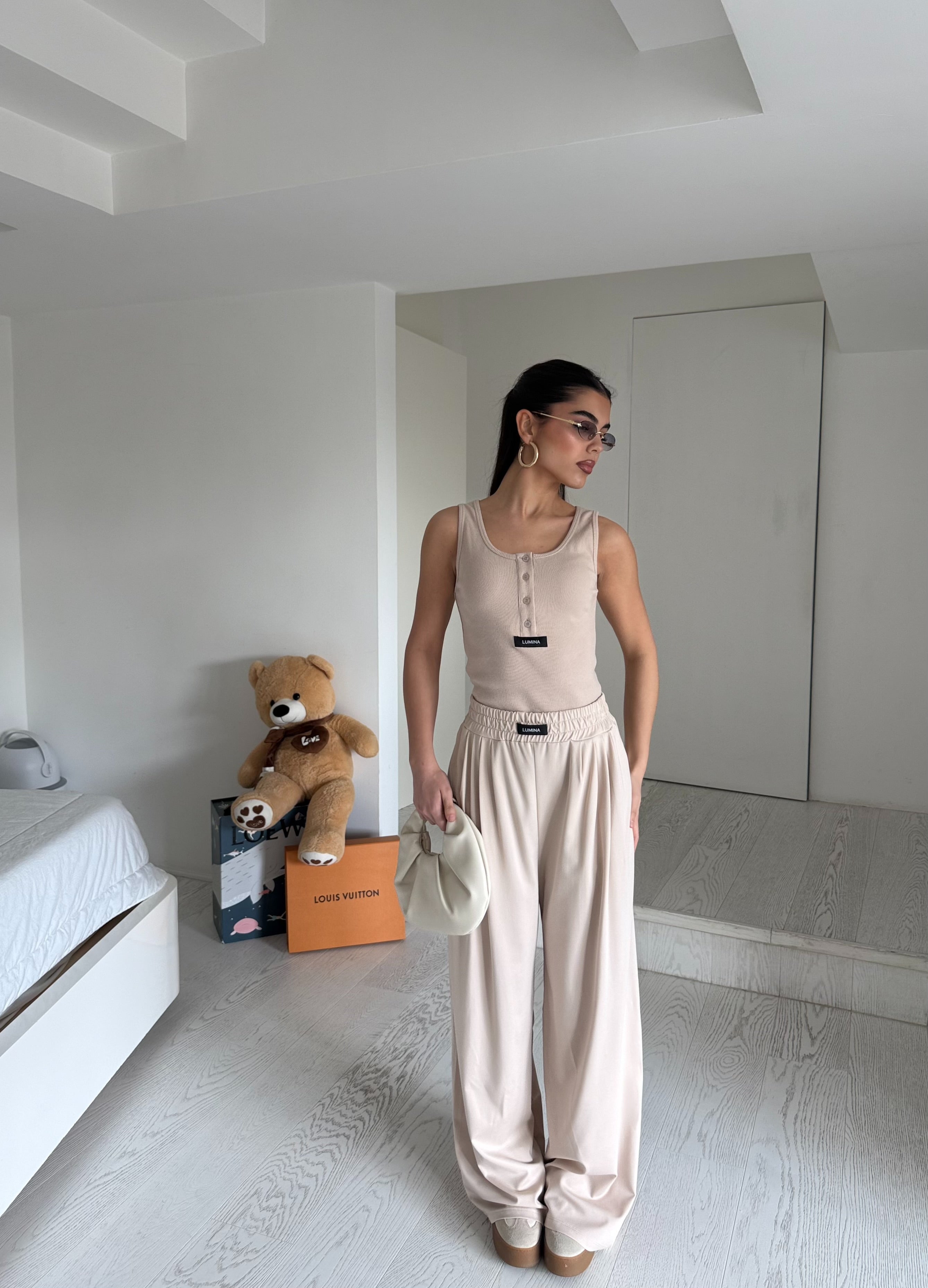 Canotta zoe beige by lumina