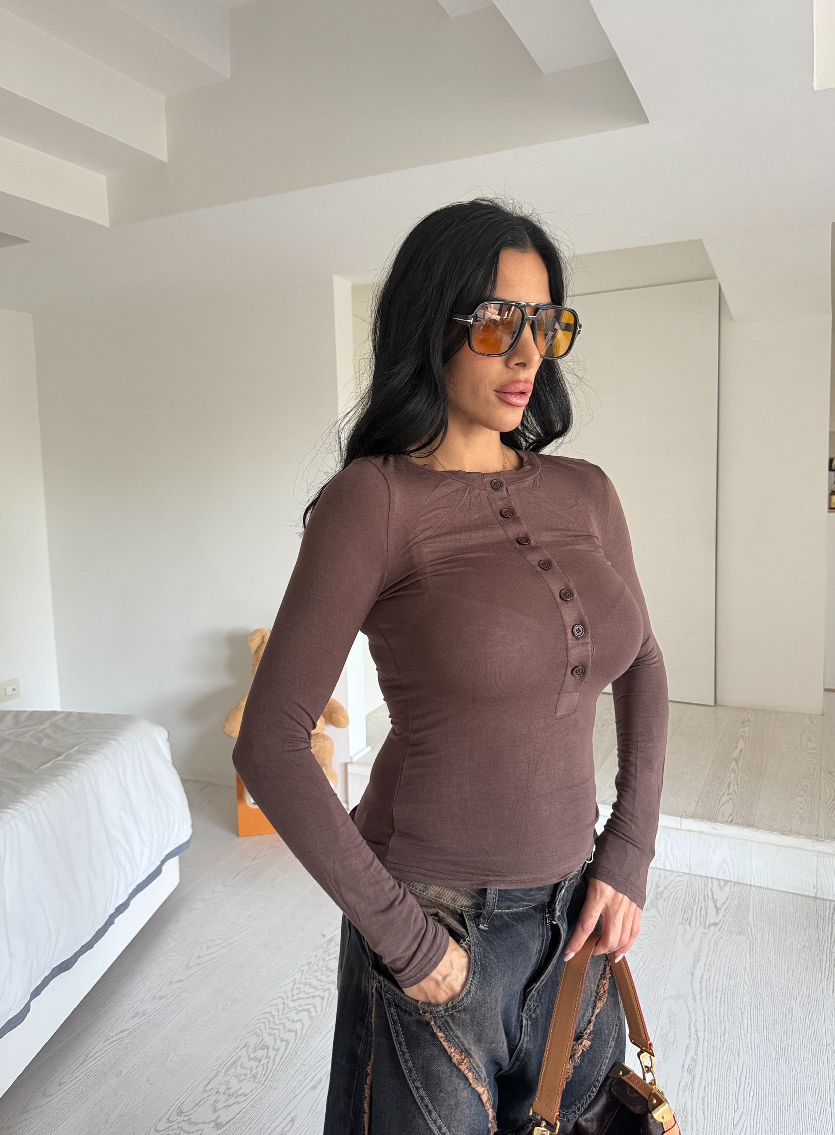 Maglia bottoncini(5colori)