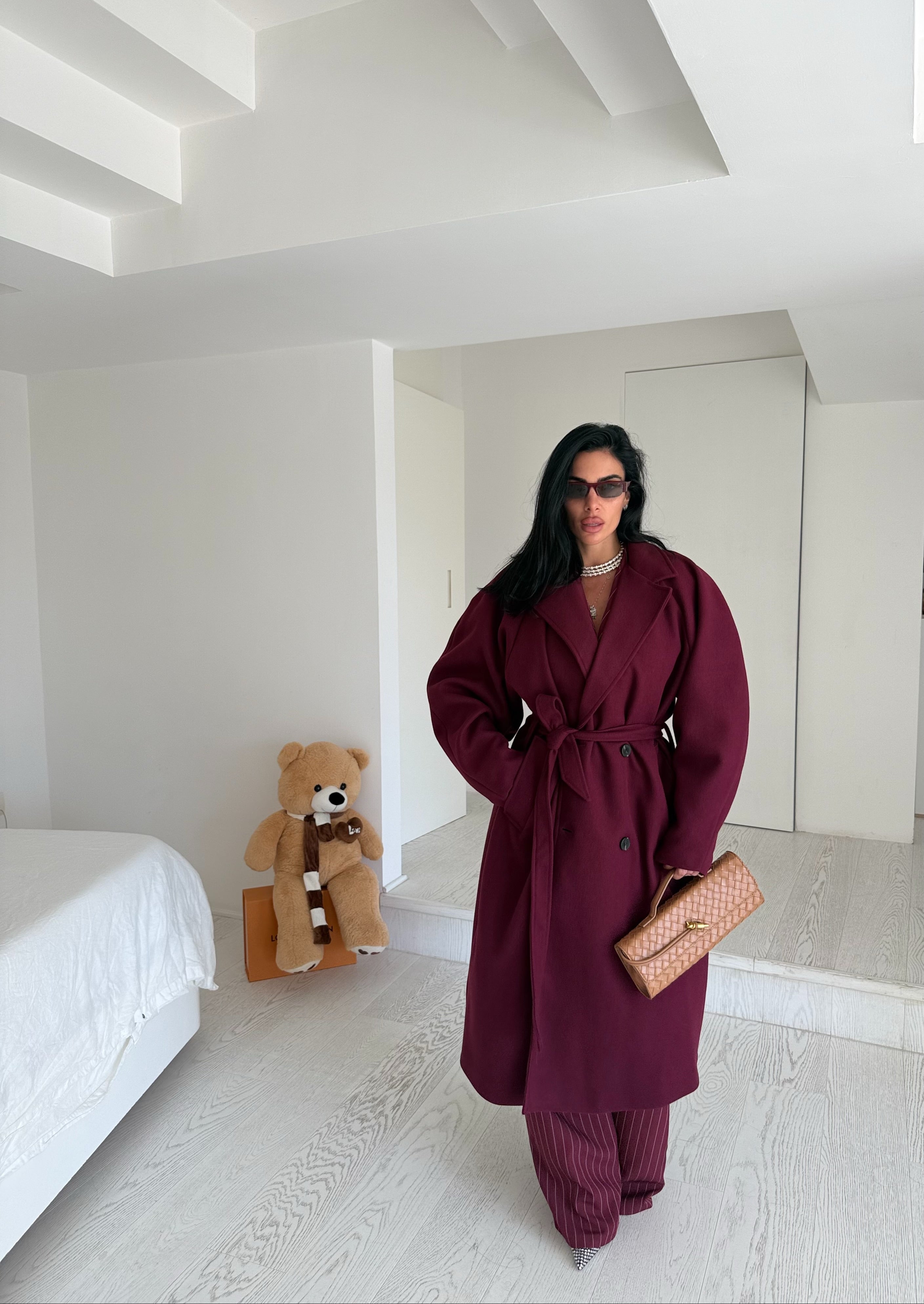 Cappotto GRISELDA bordeaux