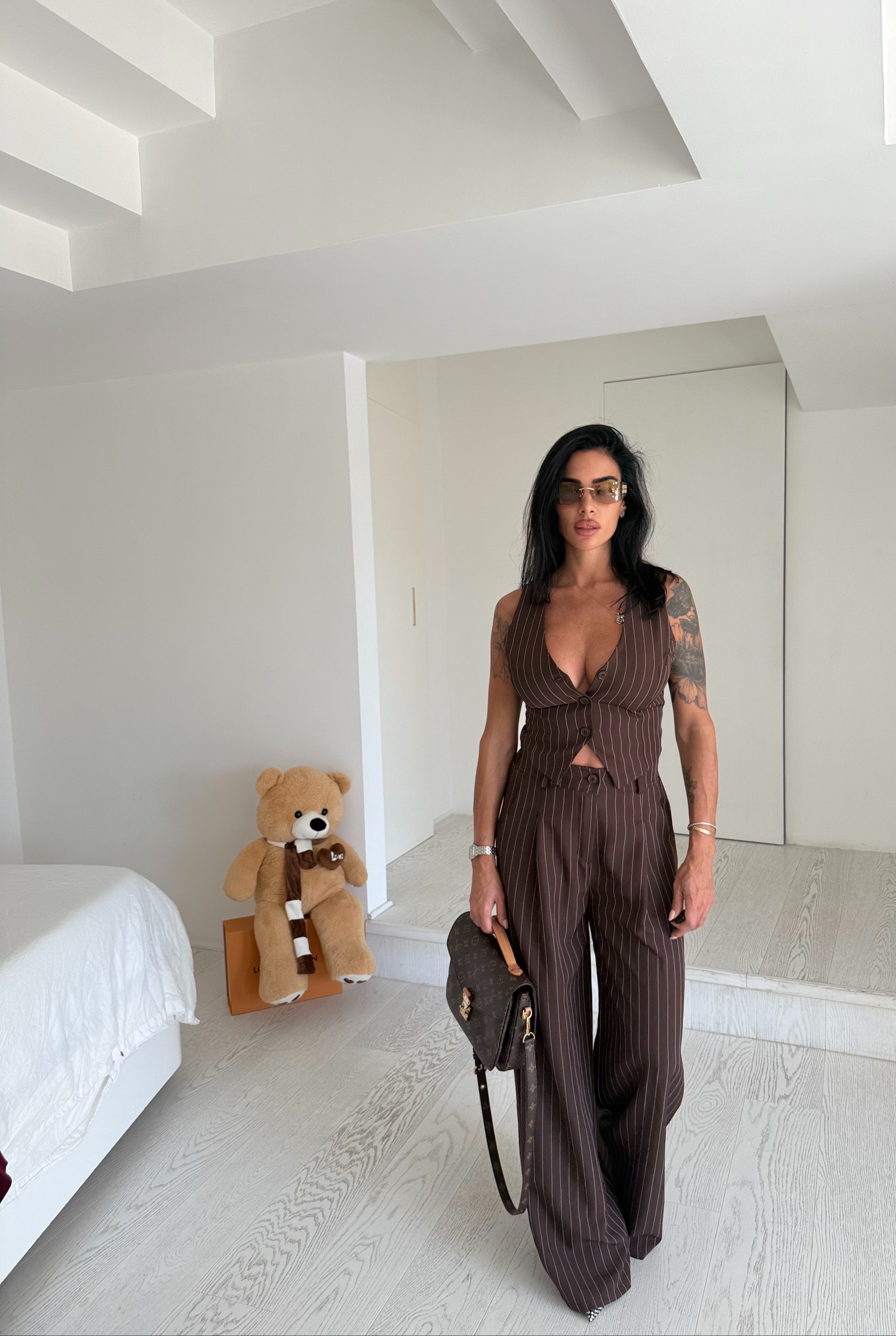 Tailleur gesso Brown