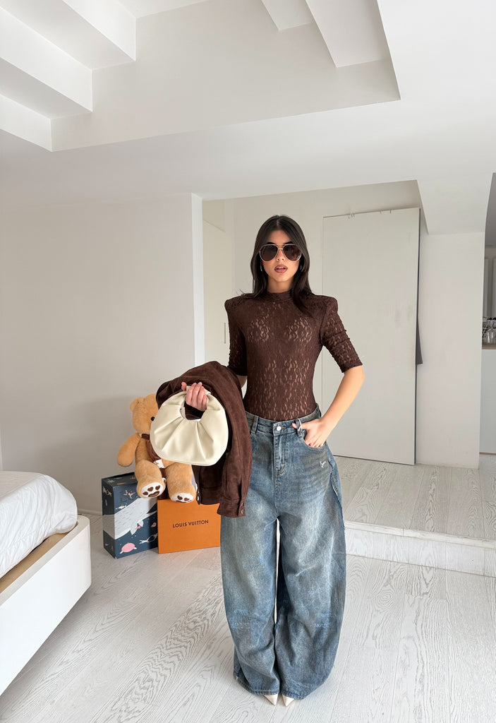 Body maxi spalline Brown