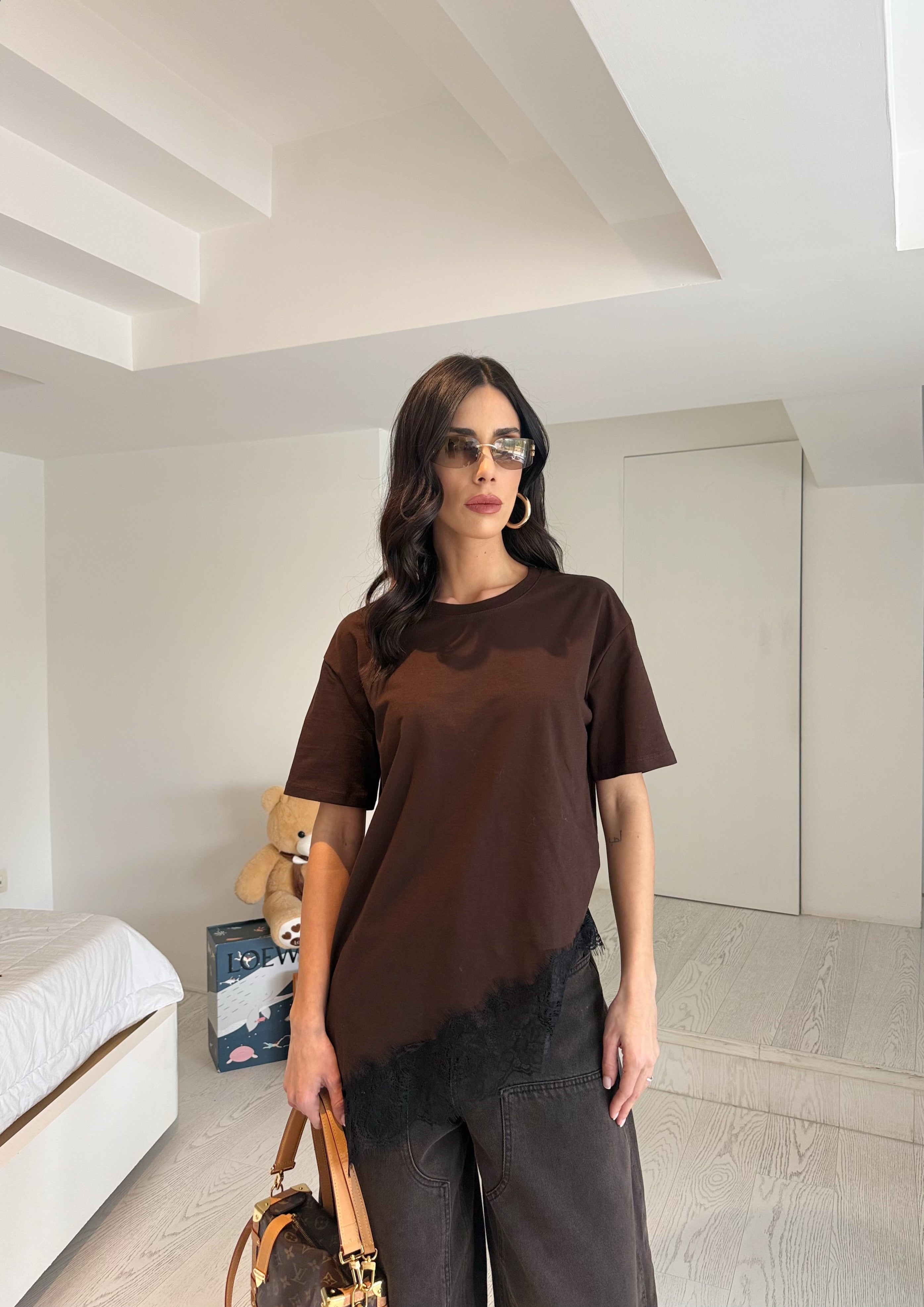 T-shirt merletto by lumina(2colori)