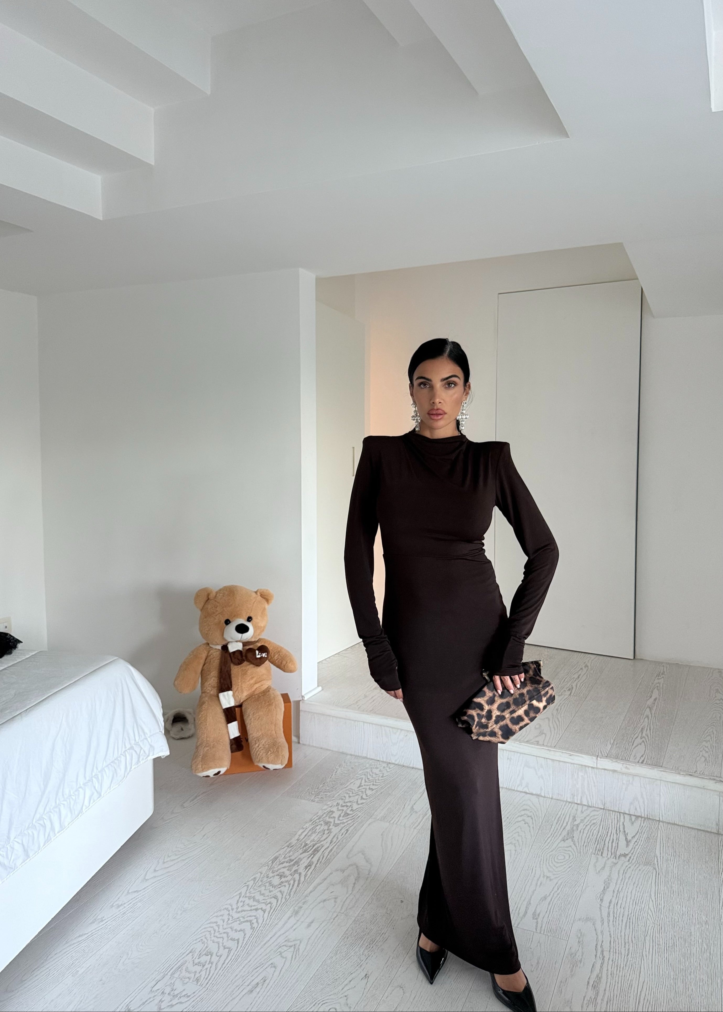 Longdress Bustier Brown