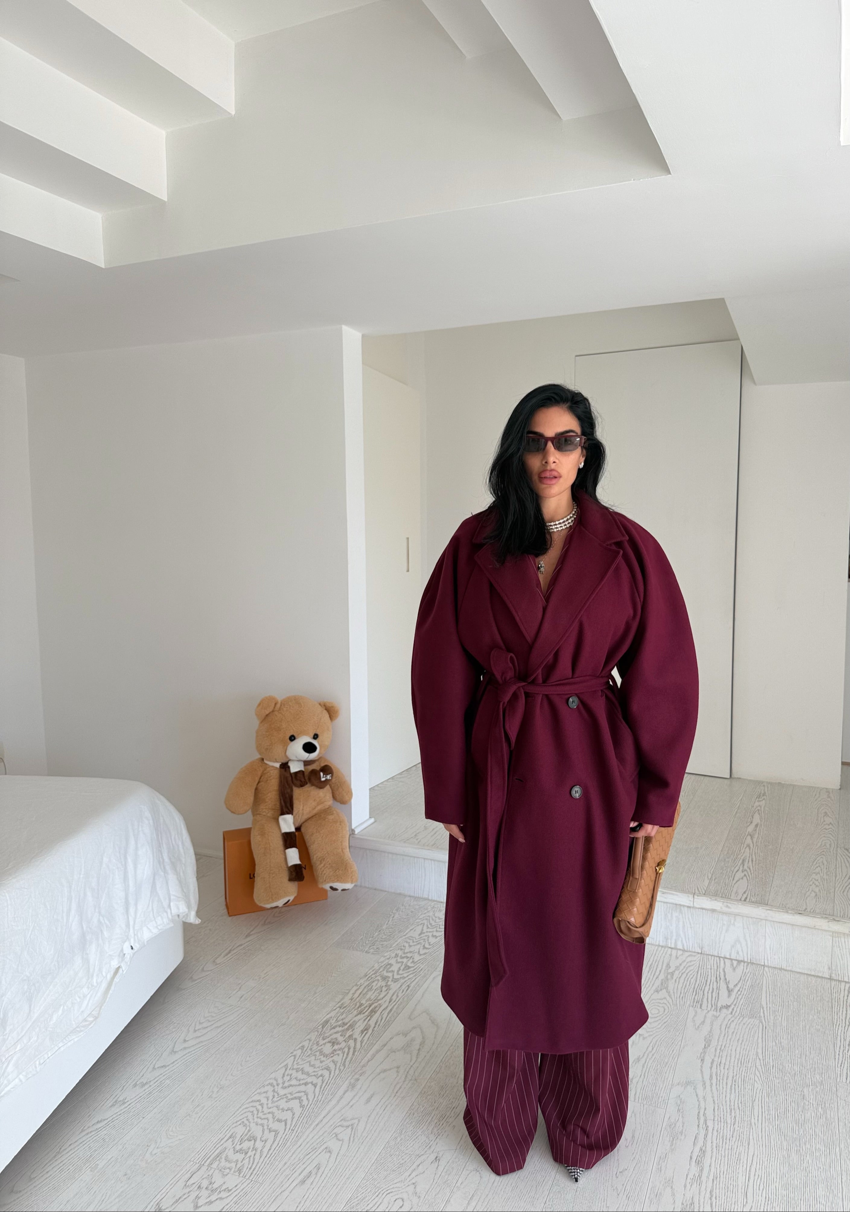 Cappotto GRISELDA bordeaux