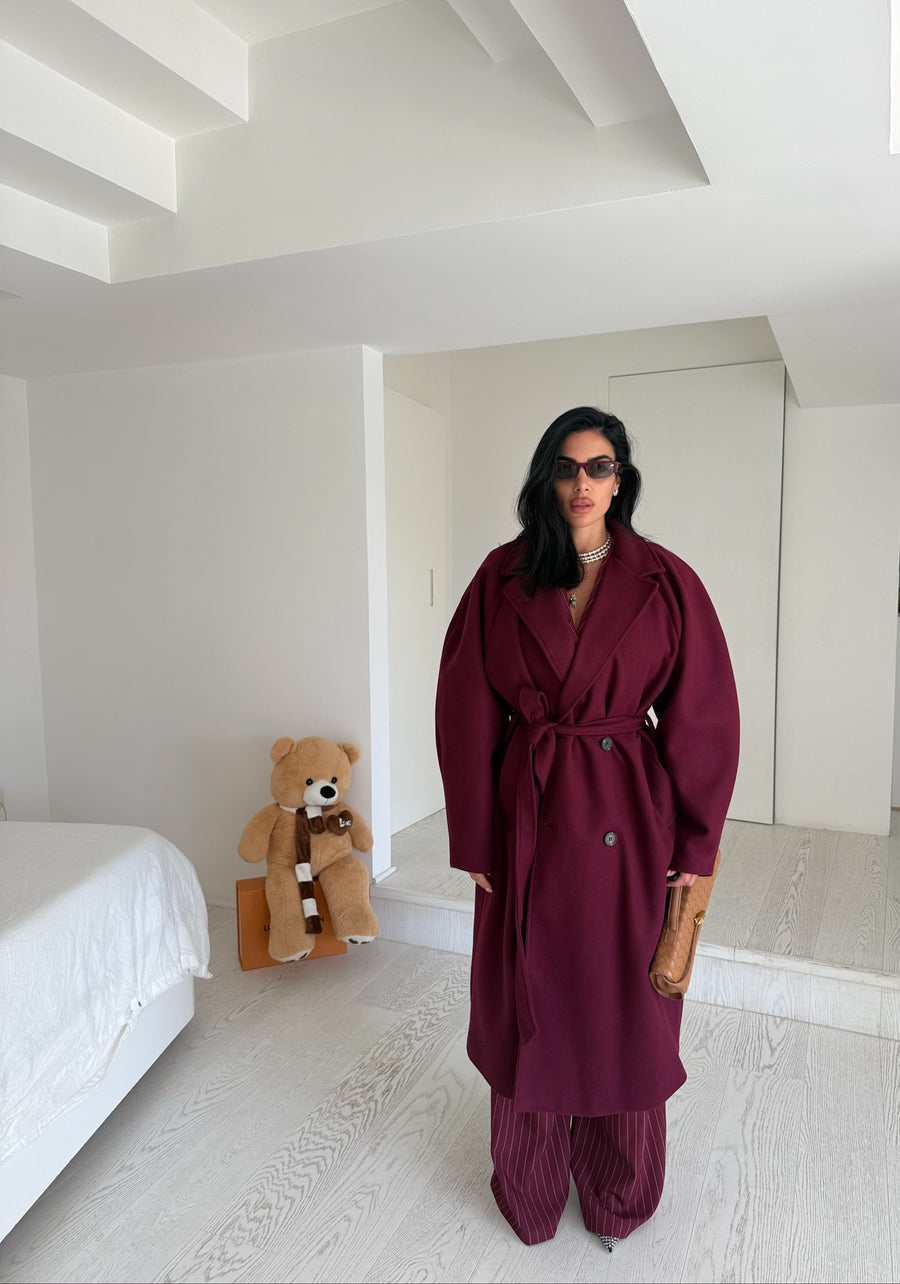 Cappotto GRISELDA bordeaux