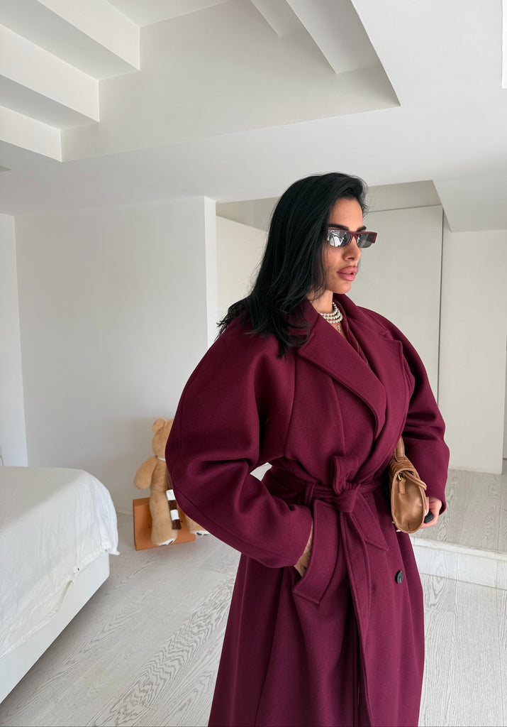 Cappotto GRISELDA bordeaux