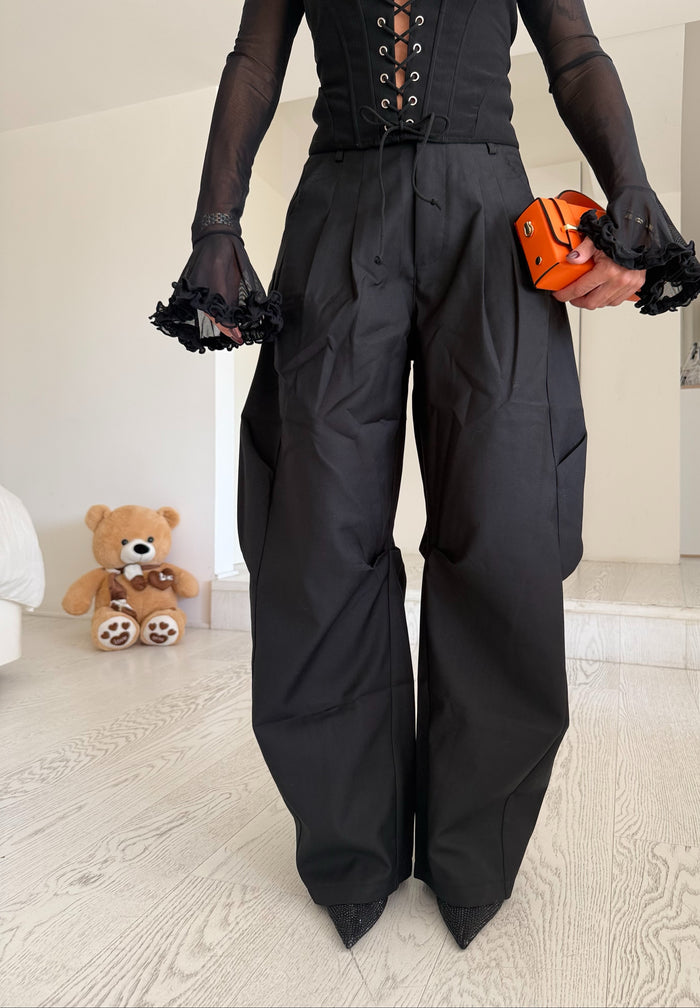 Pantalone baggy black