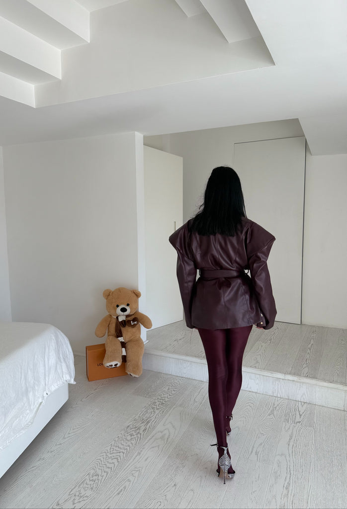 Giacca spaziale bordeaux