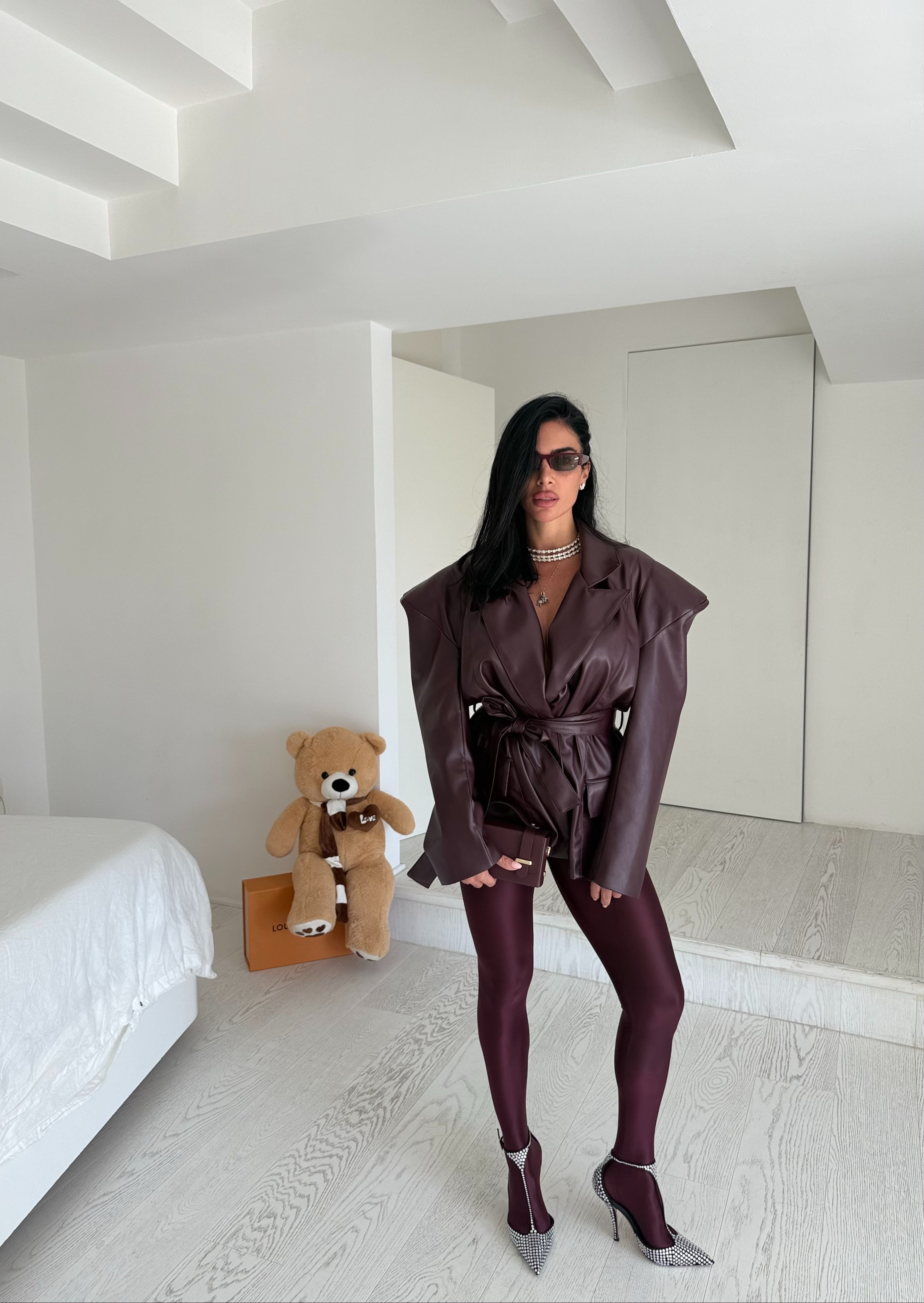 Giacca spaziale bordeaux