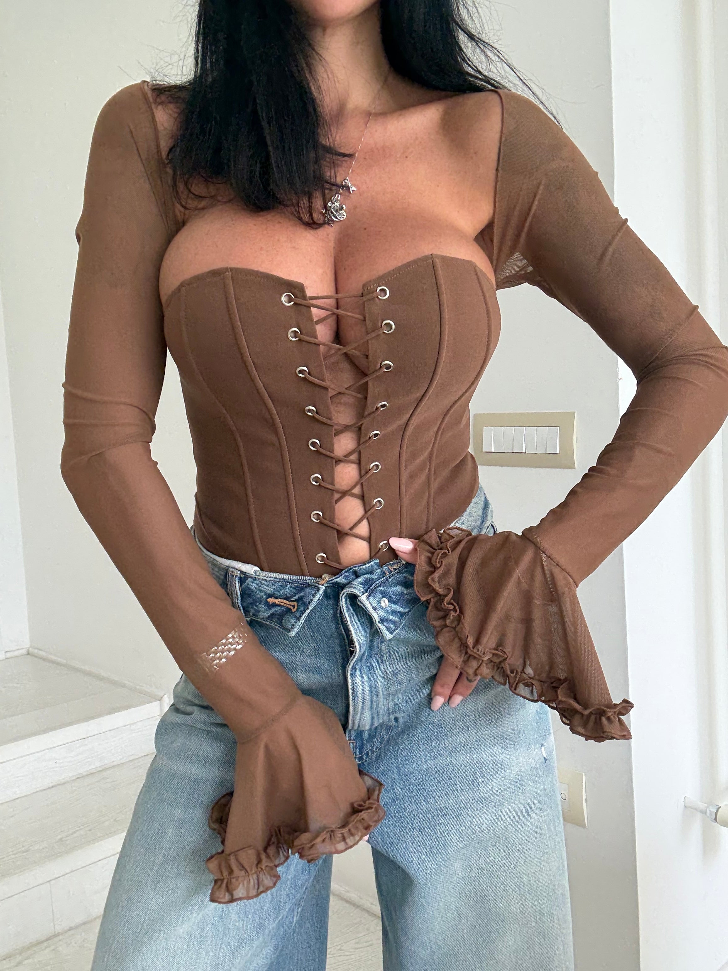 Corpetto Francy Brown