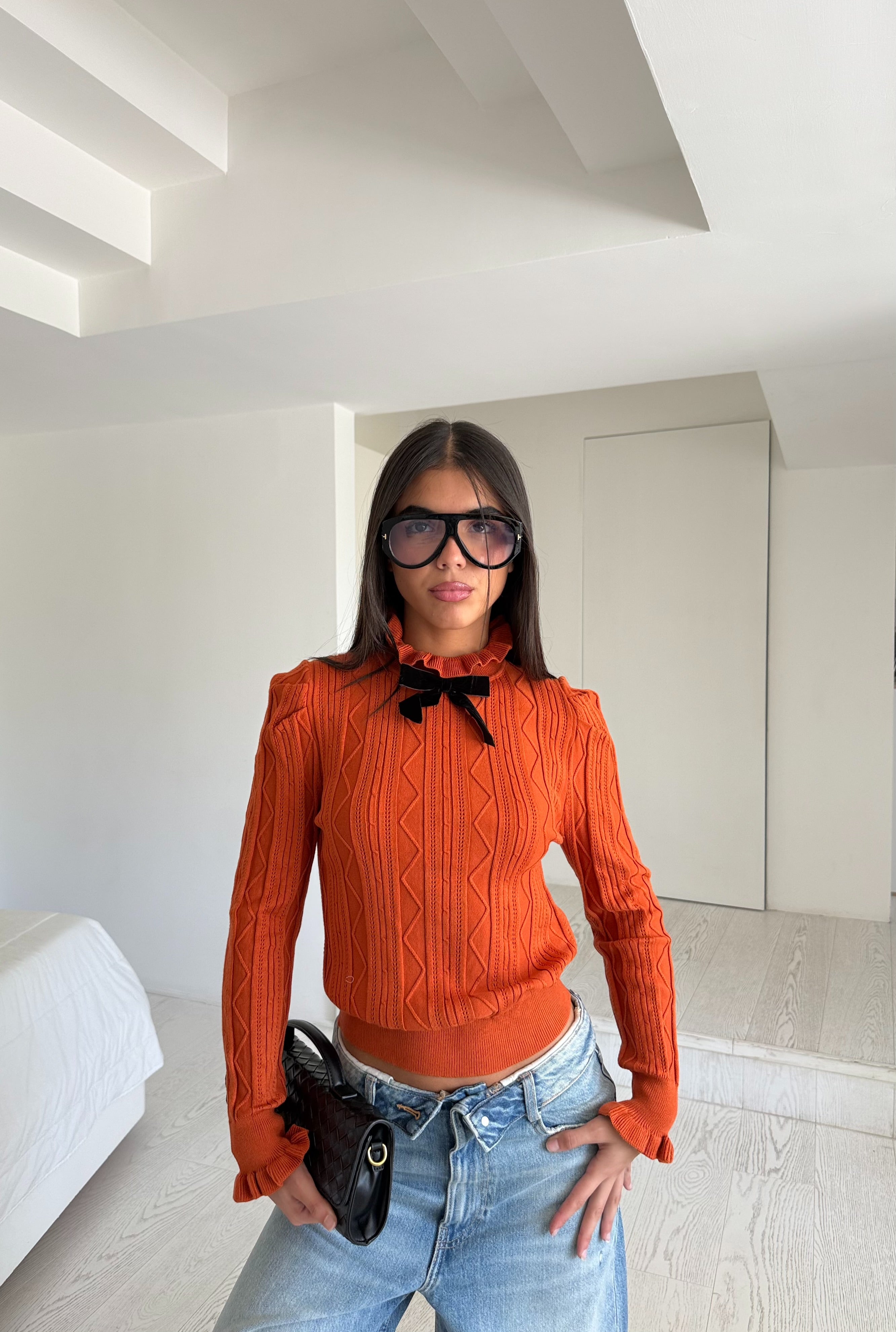 Maglia trés chic arancio