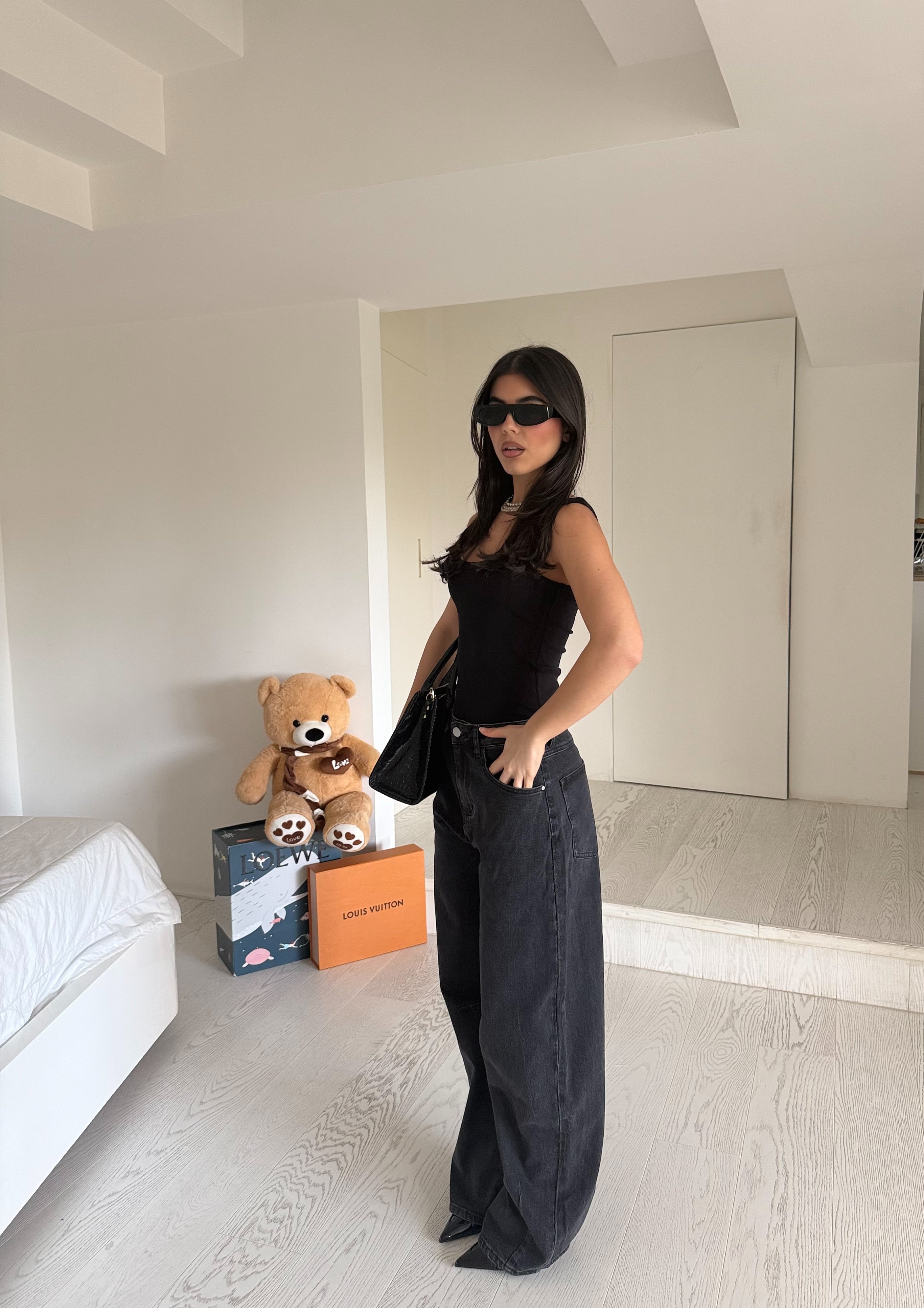 Jeans black by lumina