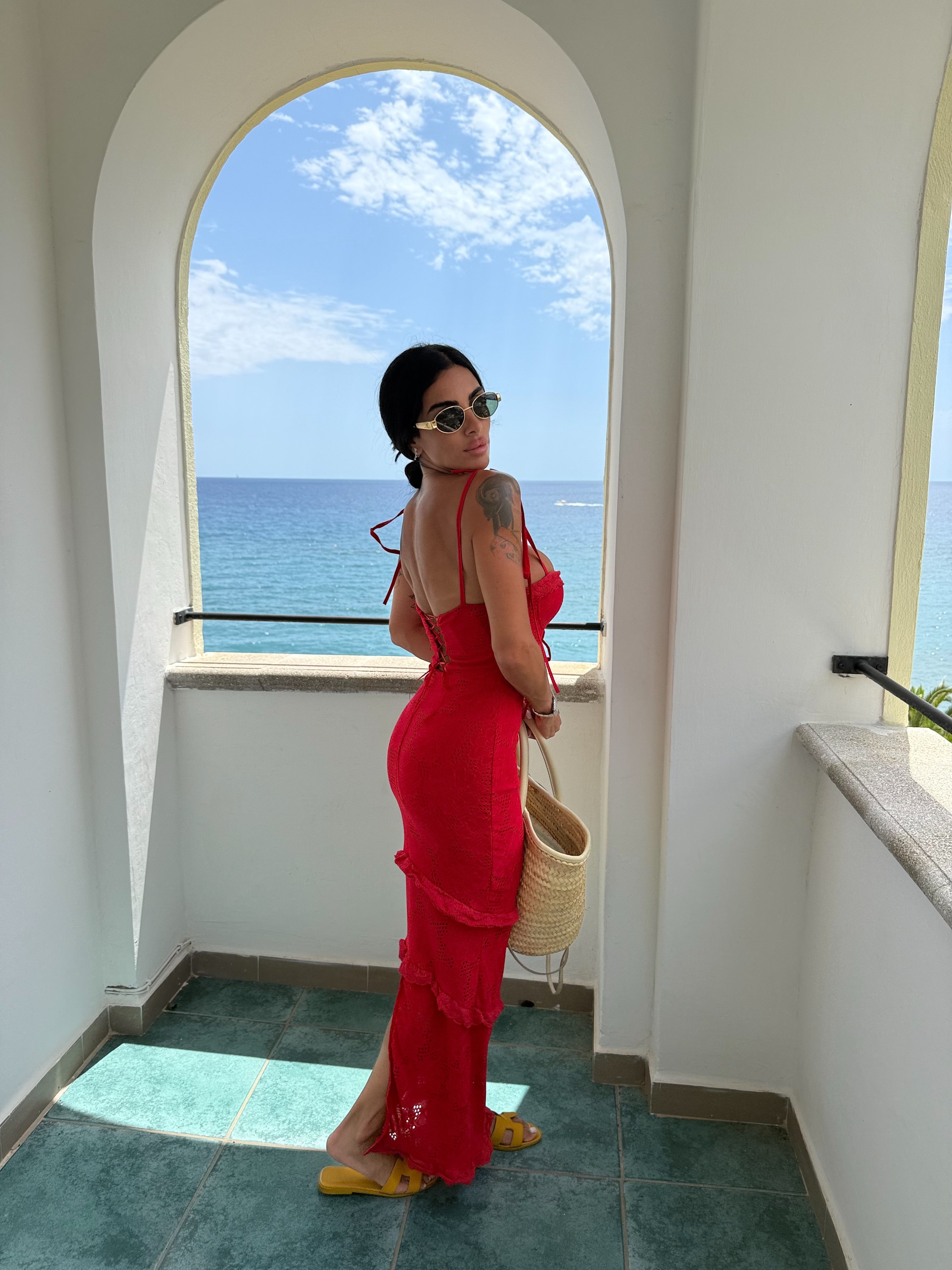 Abito Beatrice rouge