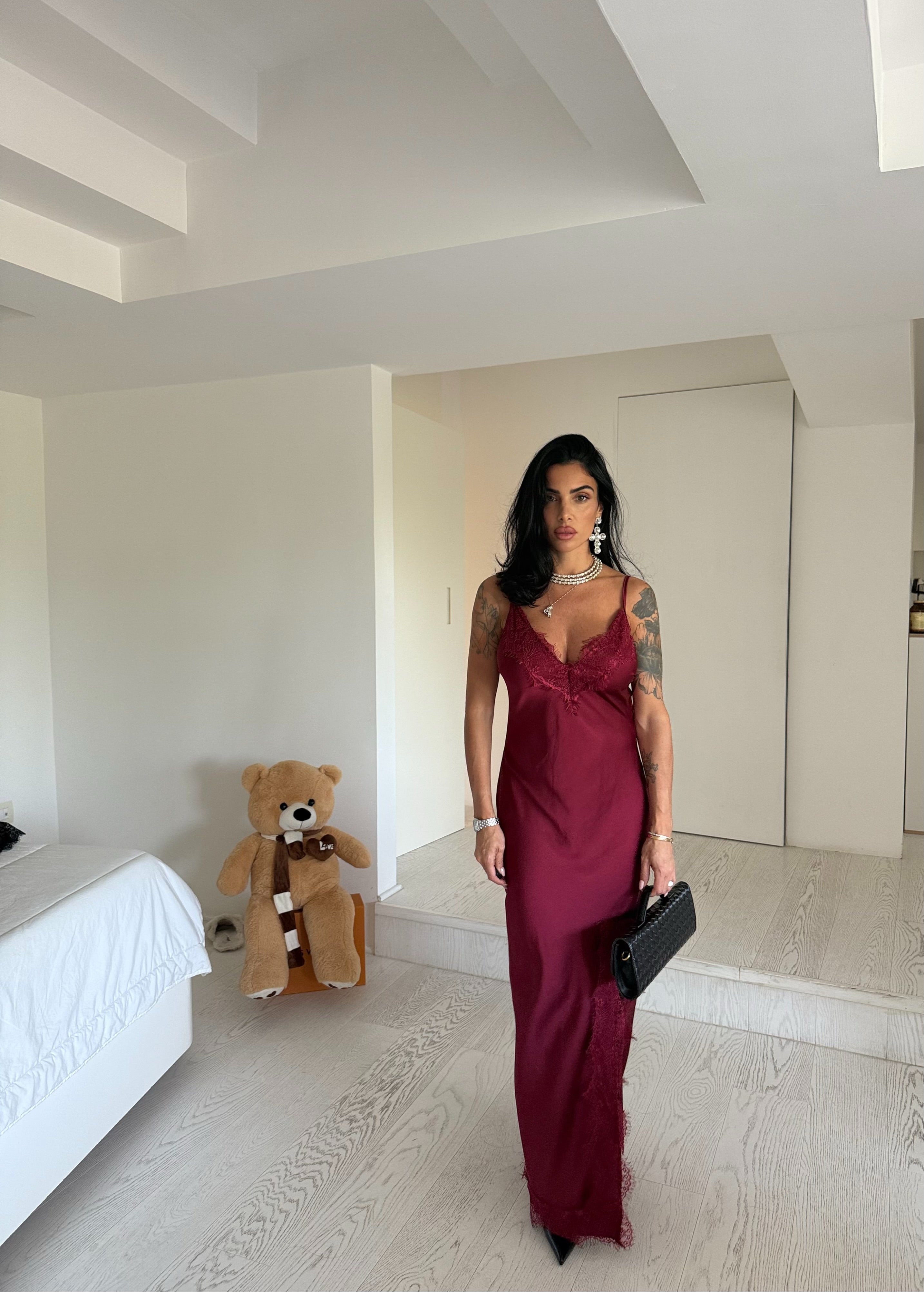 Longdress Magdalina bordeaux