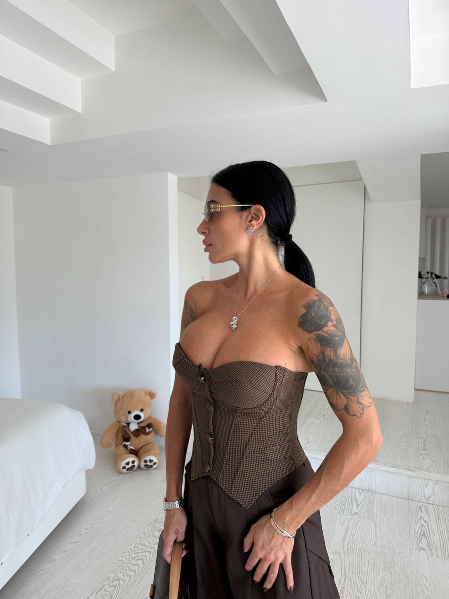 Corpetto Marisa Brown