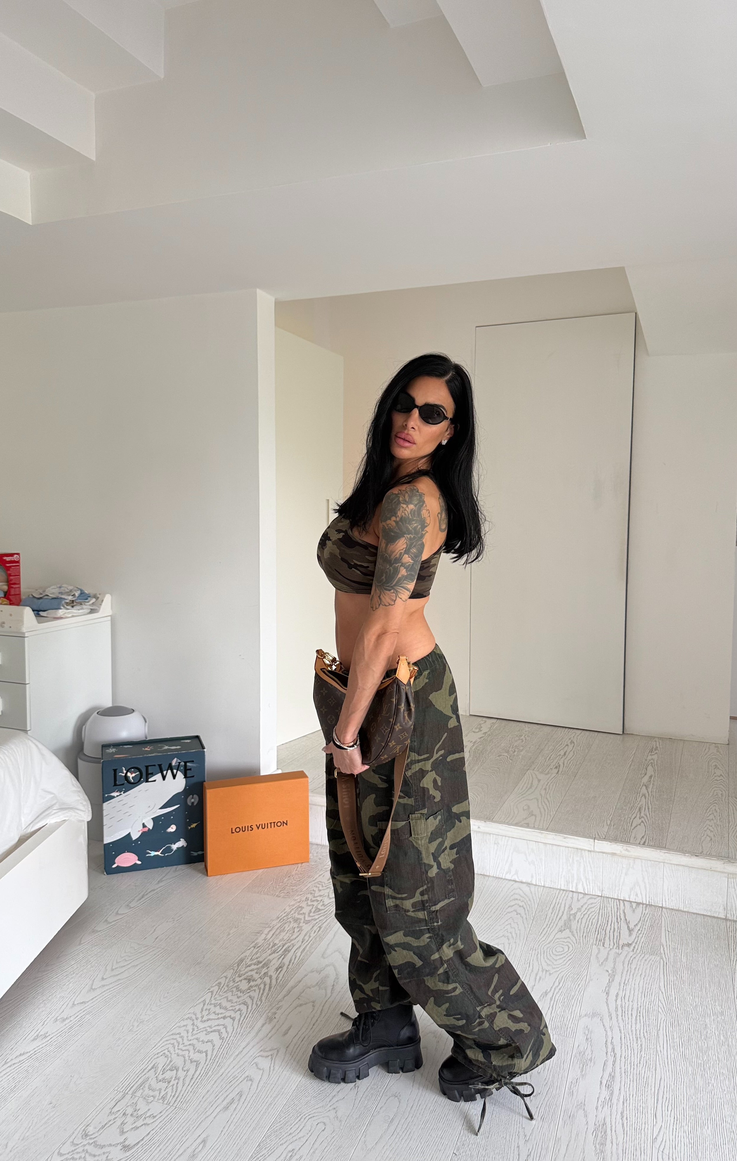 Panta jeans militare