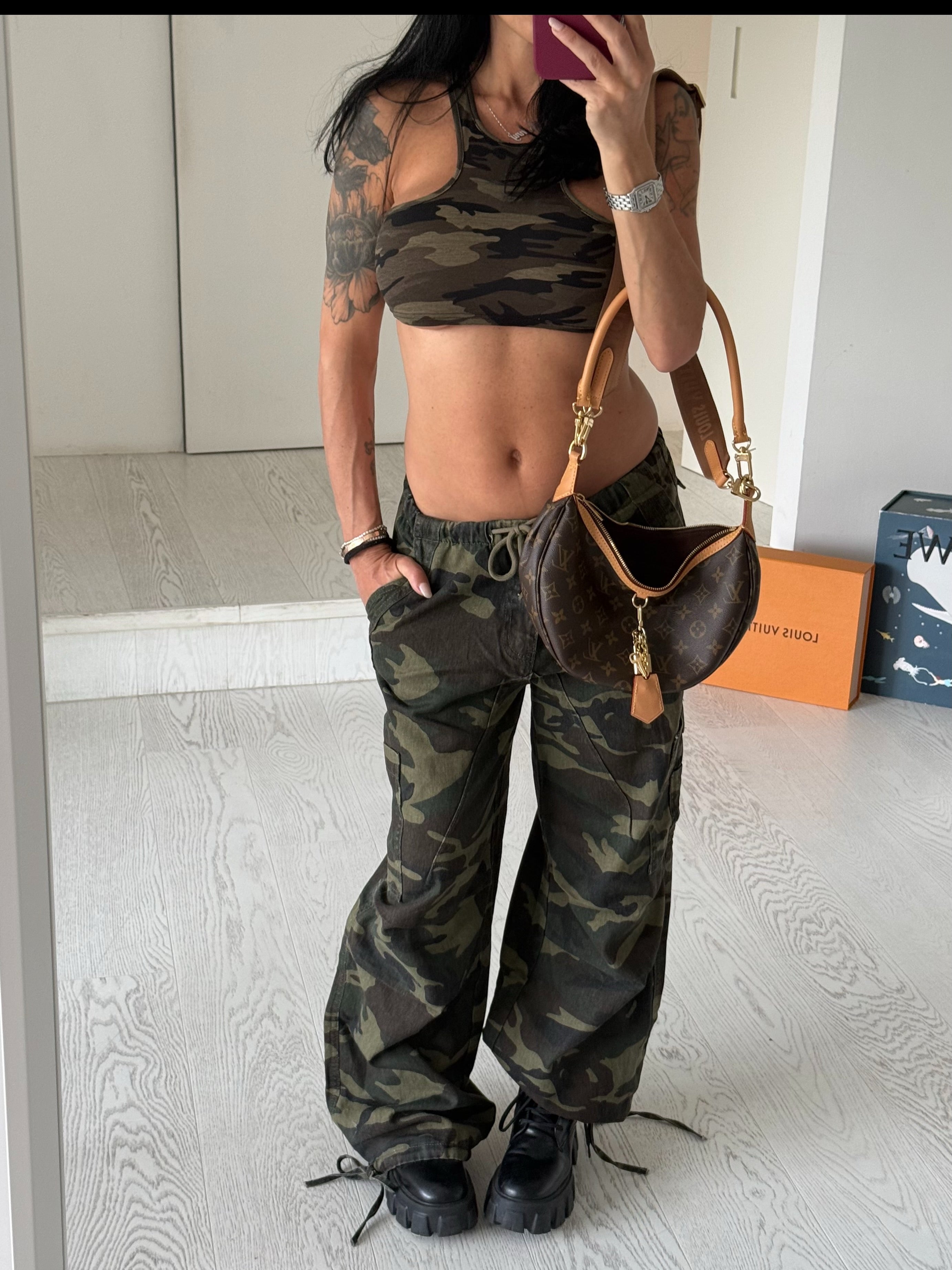 Panta jeans militare