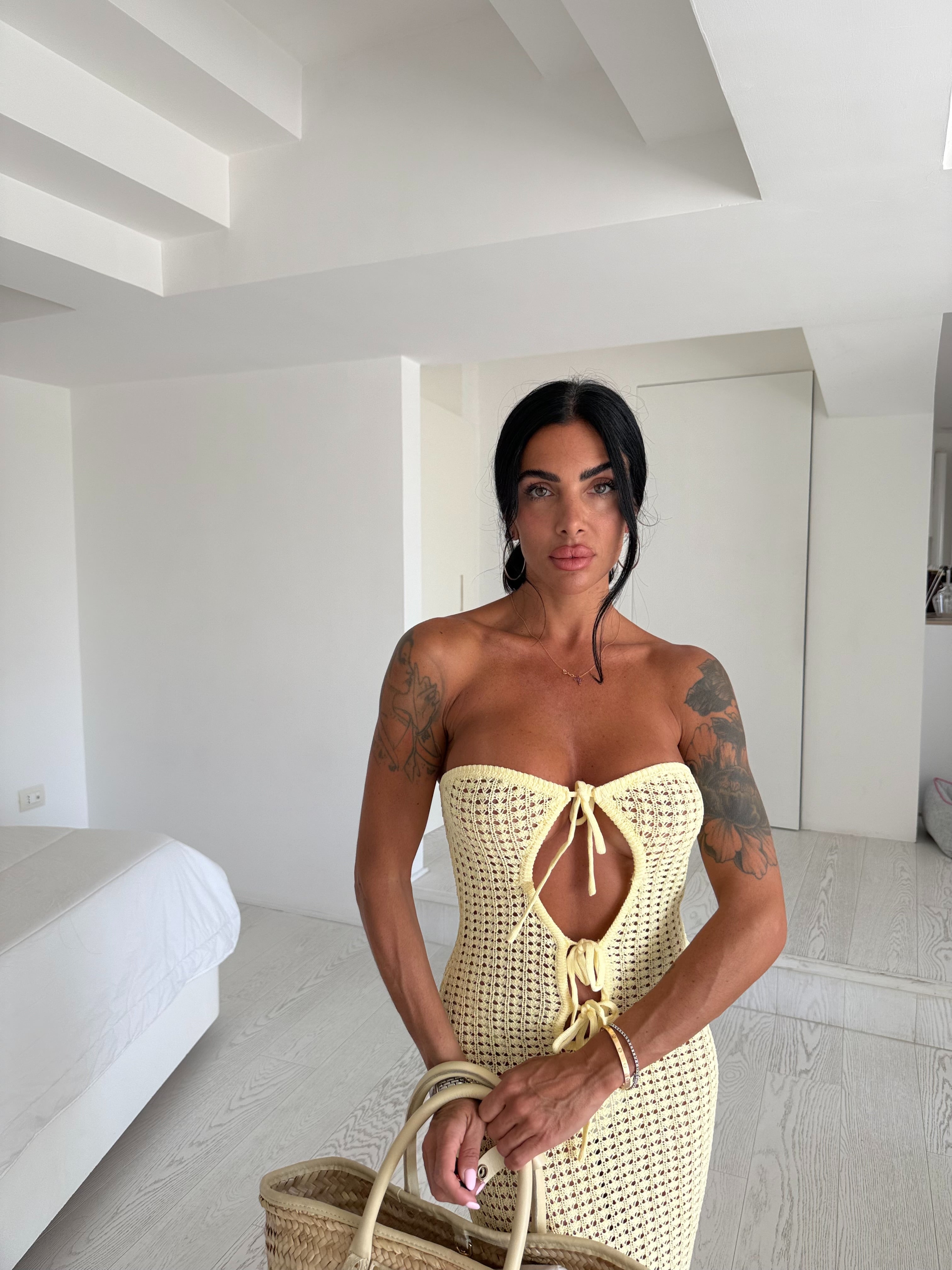 Copricostume Sandra giallo