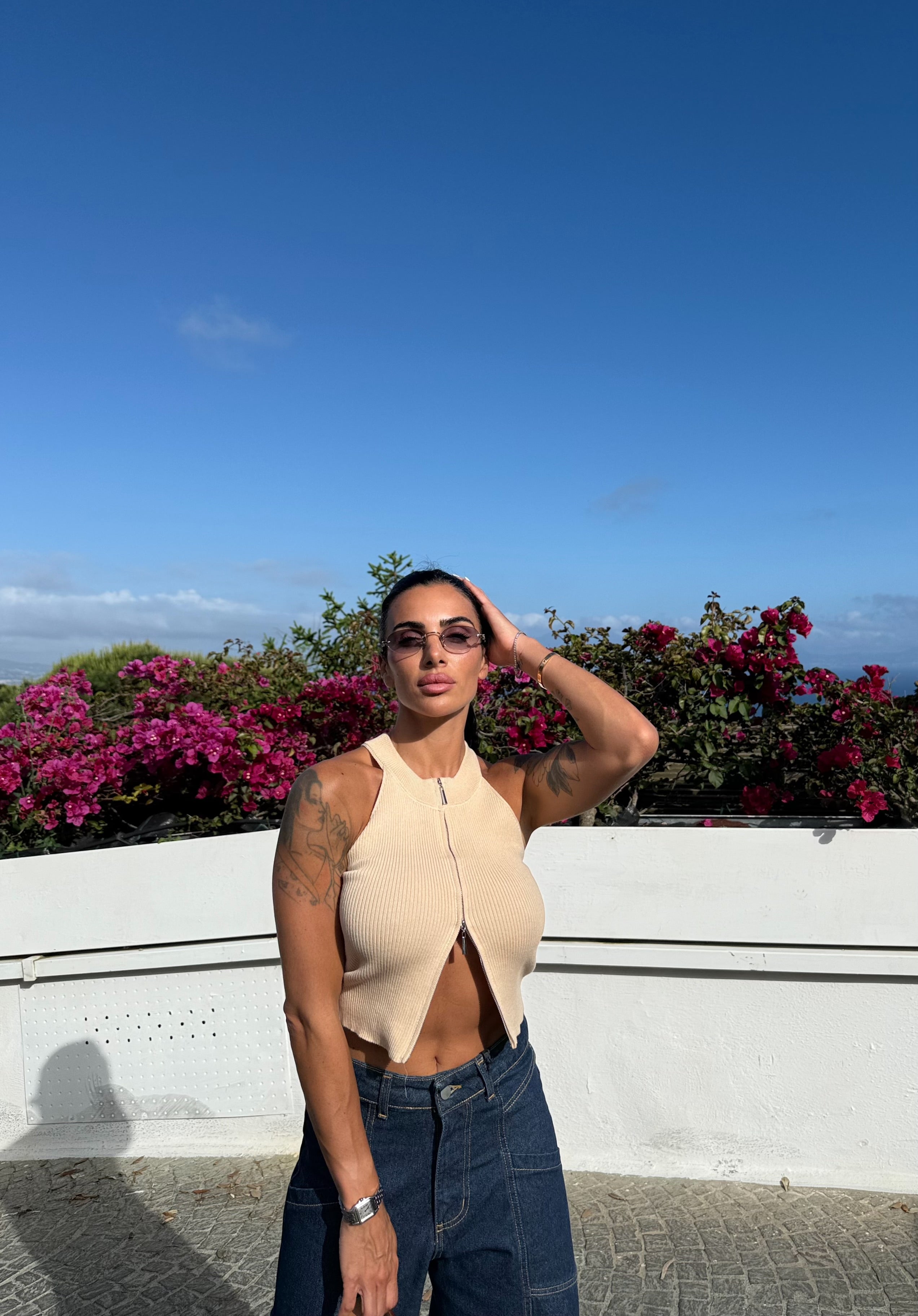 Canotta zip(2 colori)