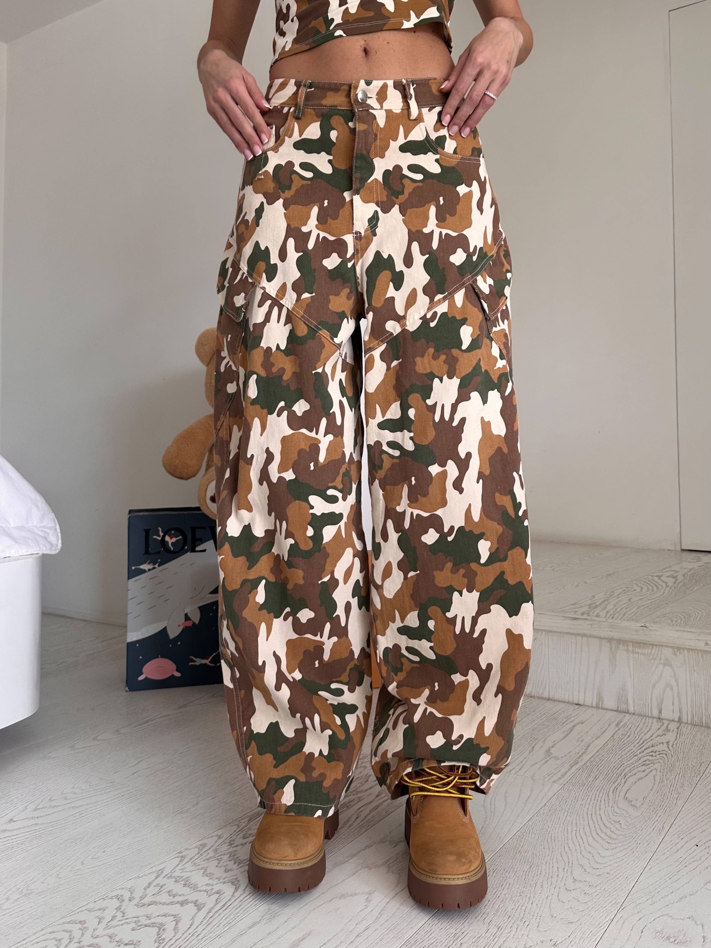 Jeans militare By lumina(2colori)