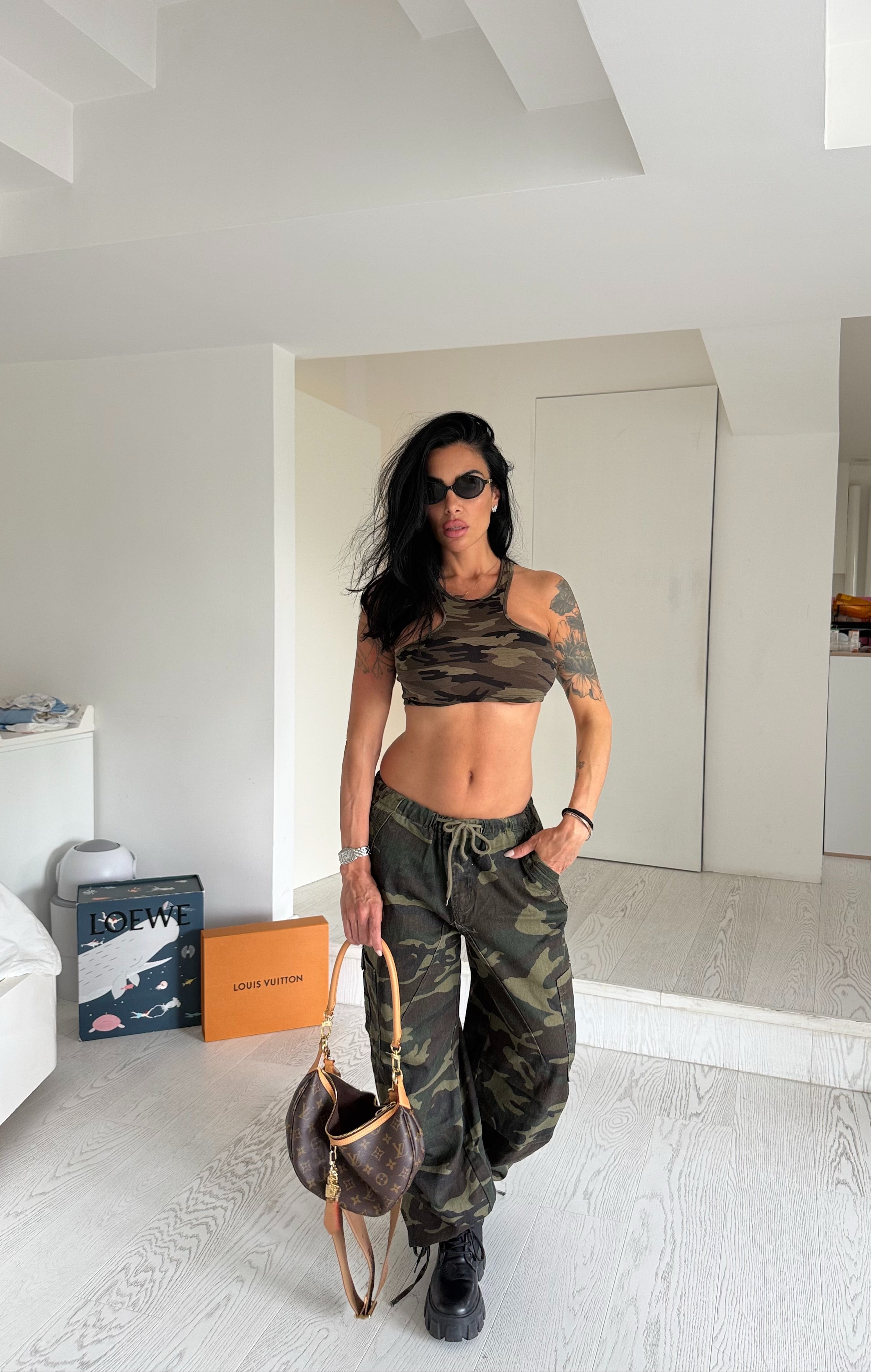 Panta jeans militare