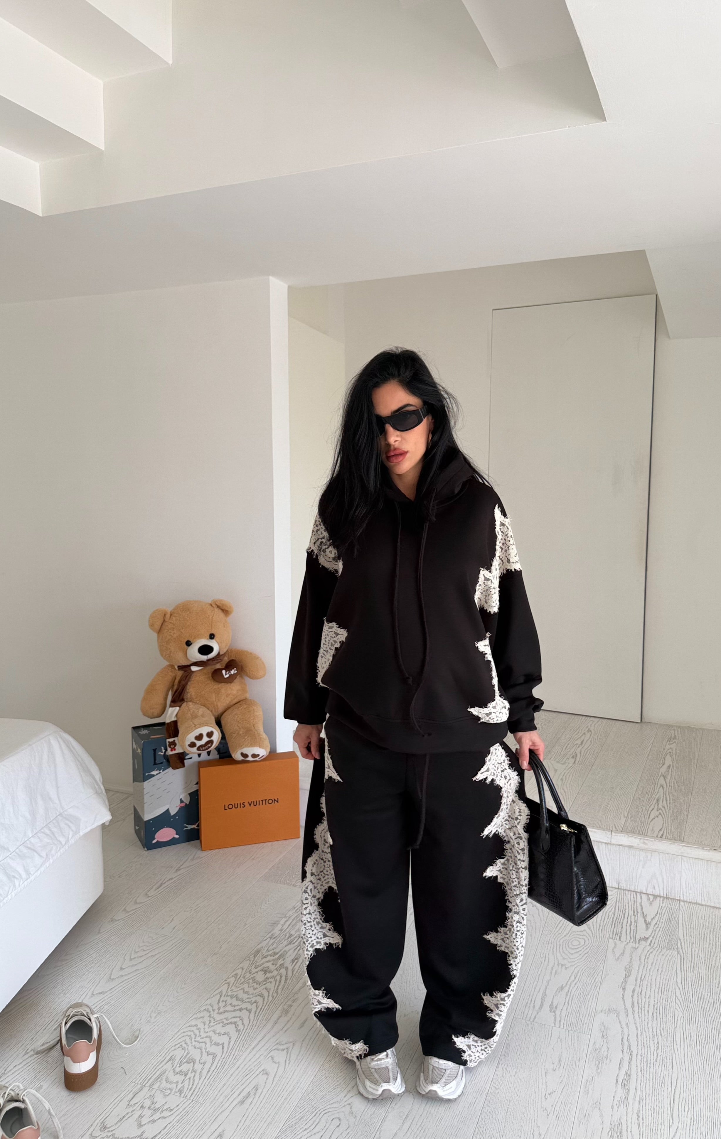 Coord merletto black by lumina