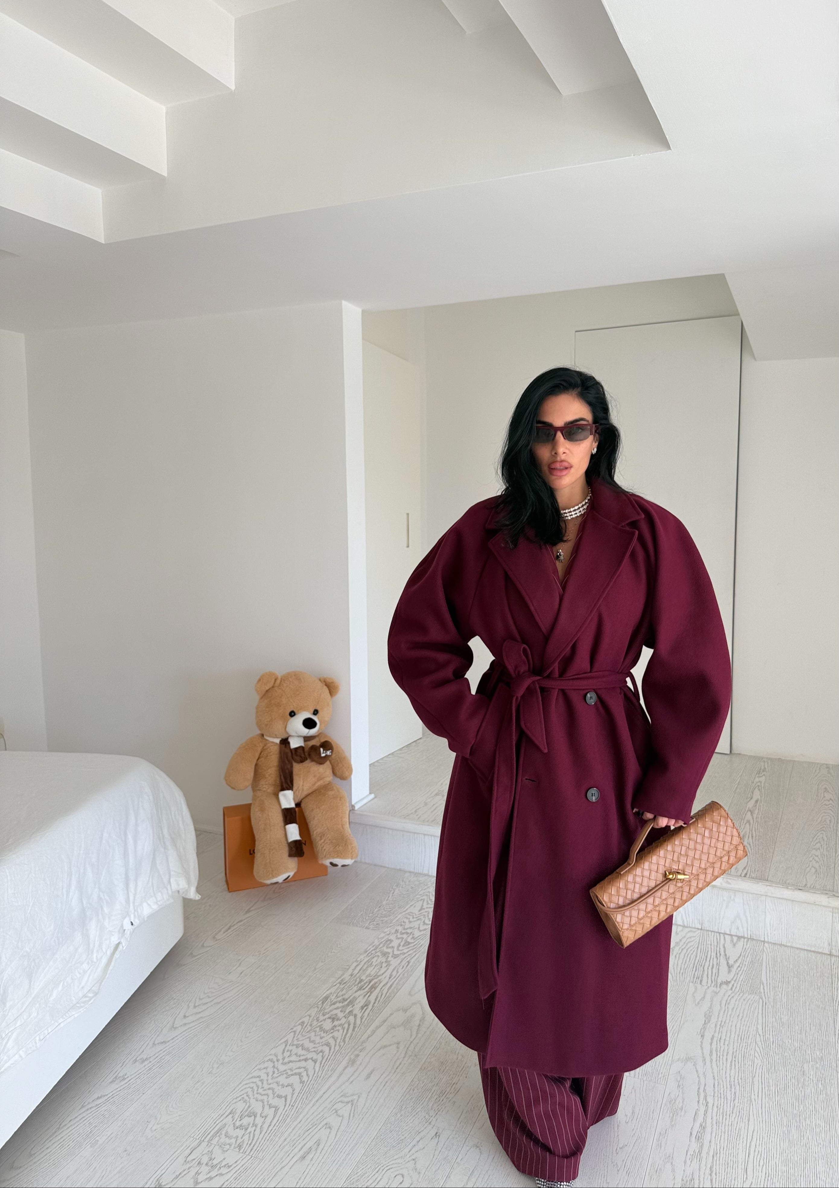 Cappotto GRISELDA bordeaux