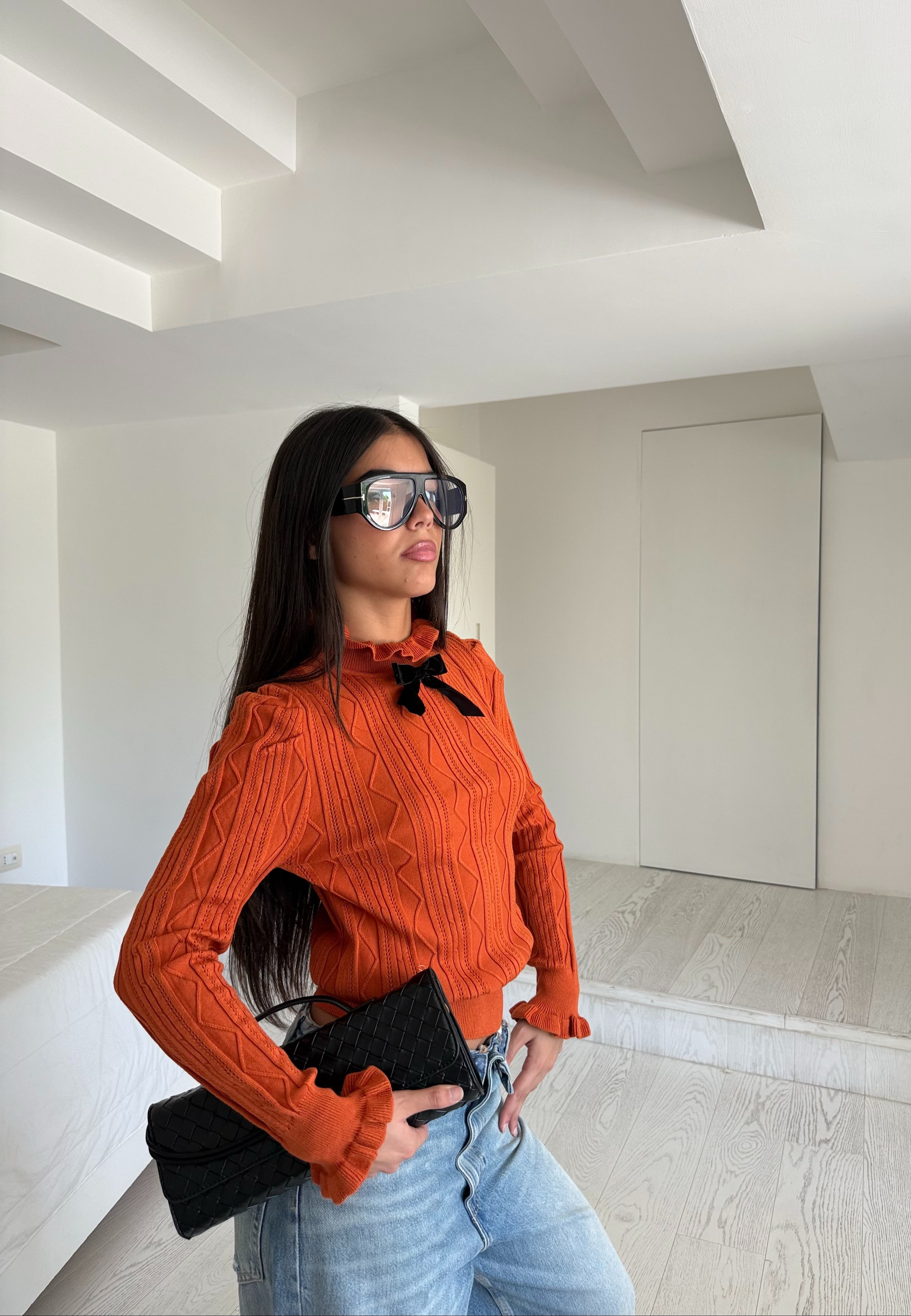 Maglia trés chic arancio