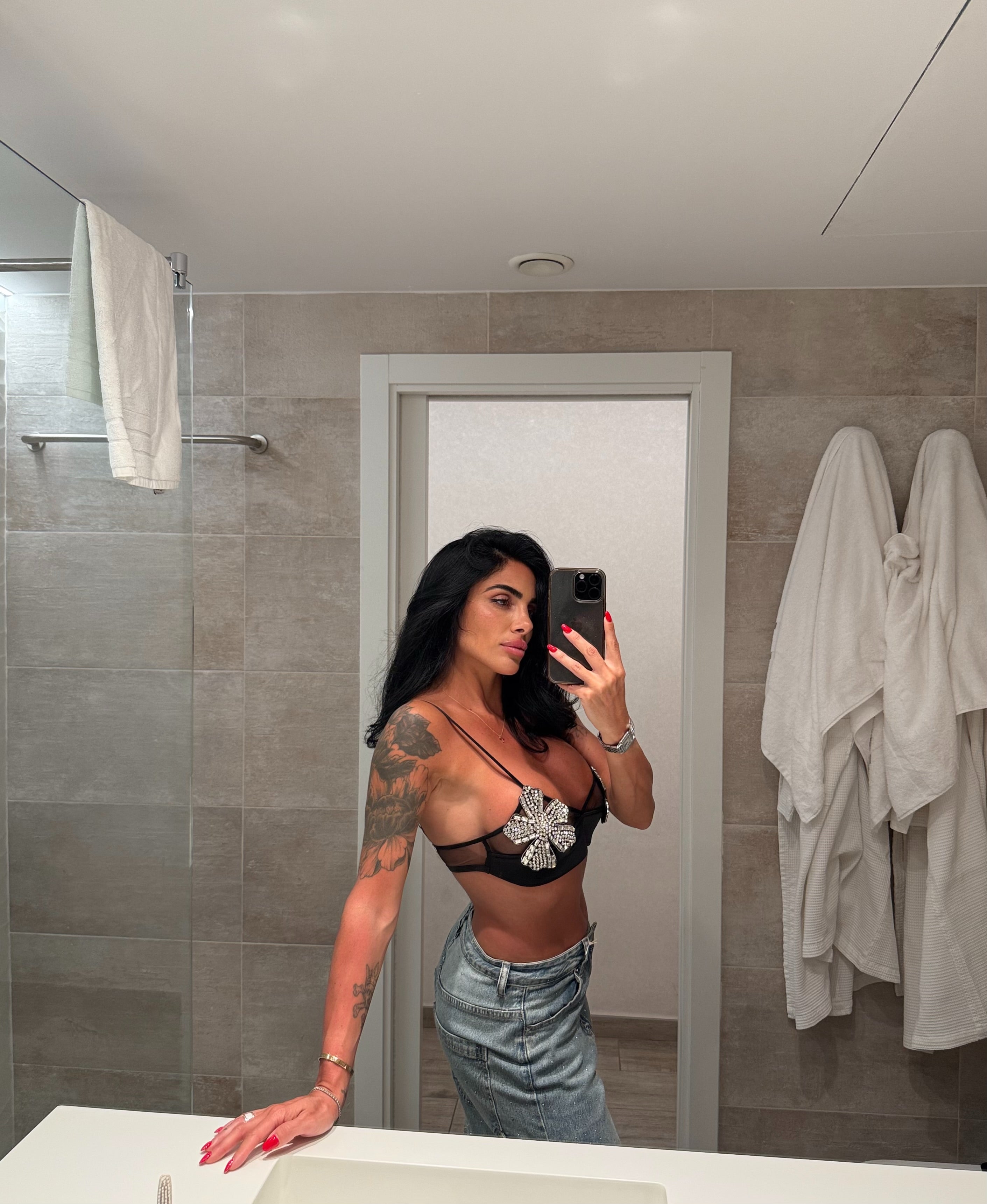 Bralette jewels black