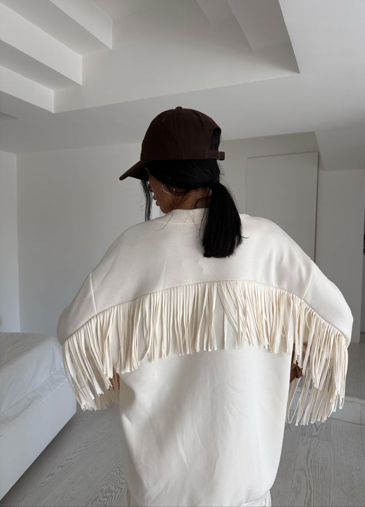 Cardigan frange by lumina(2colori)