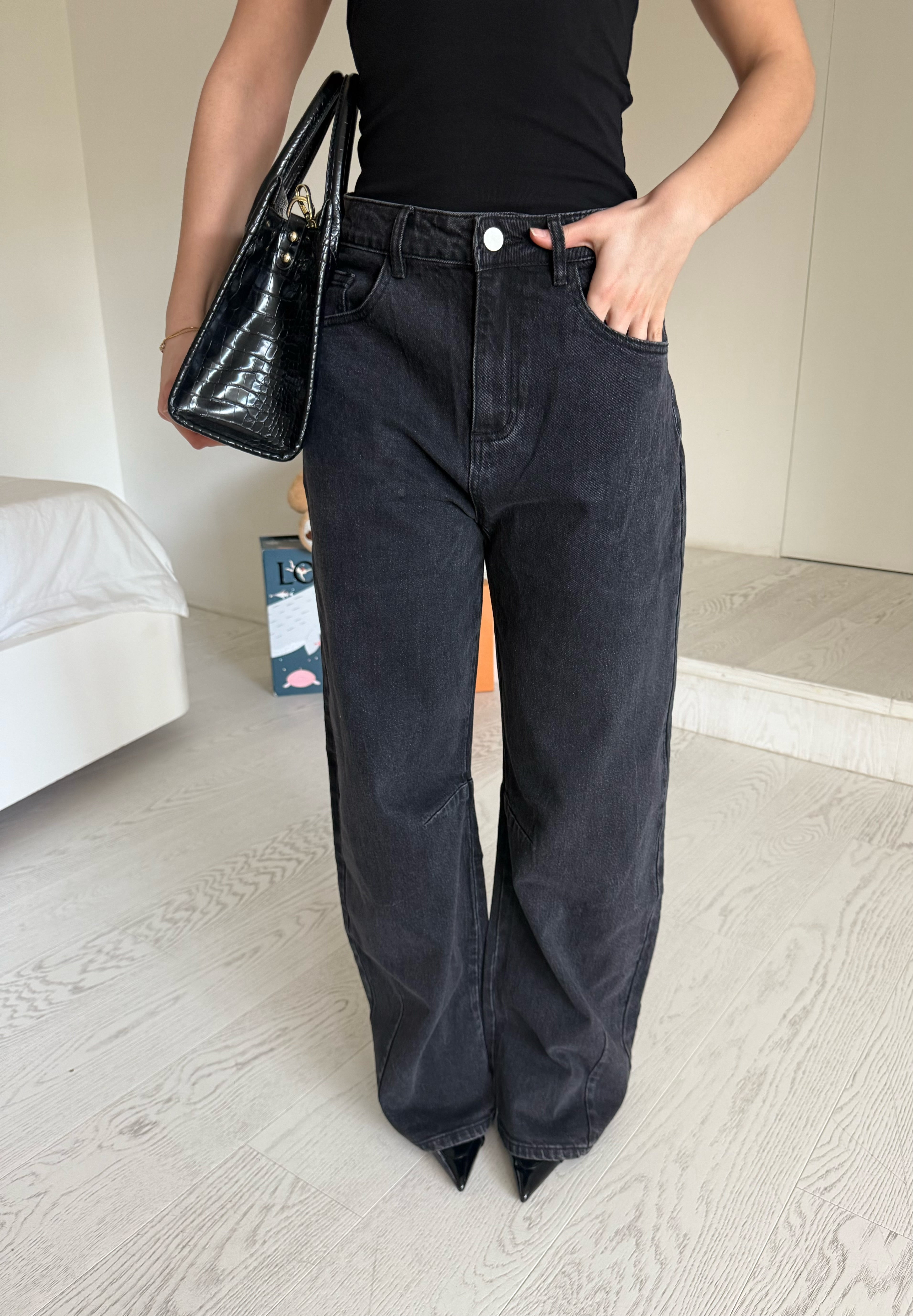 Jeans black by lumina