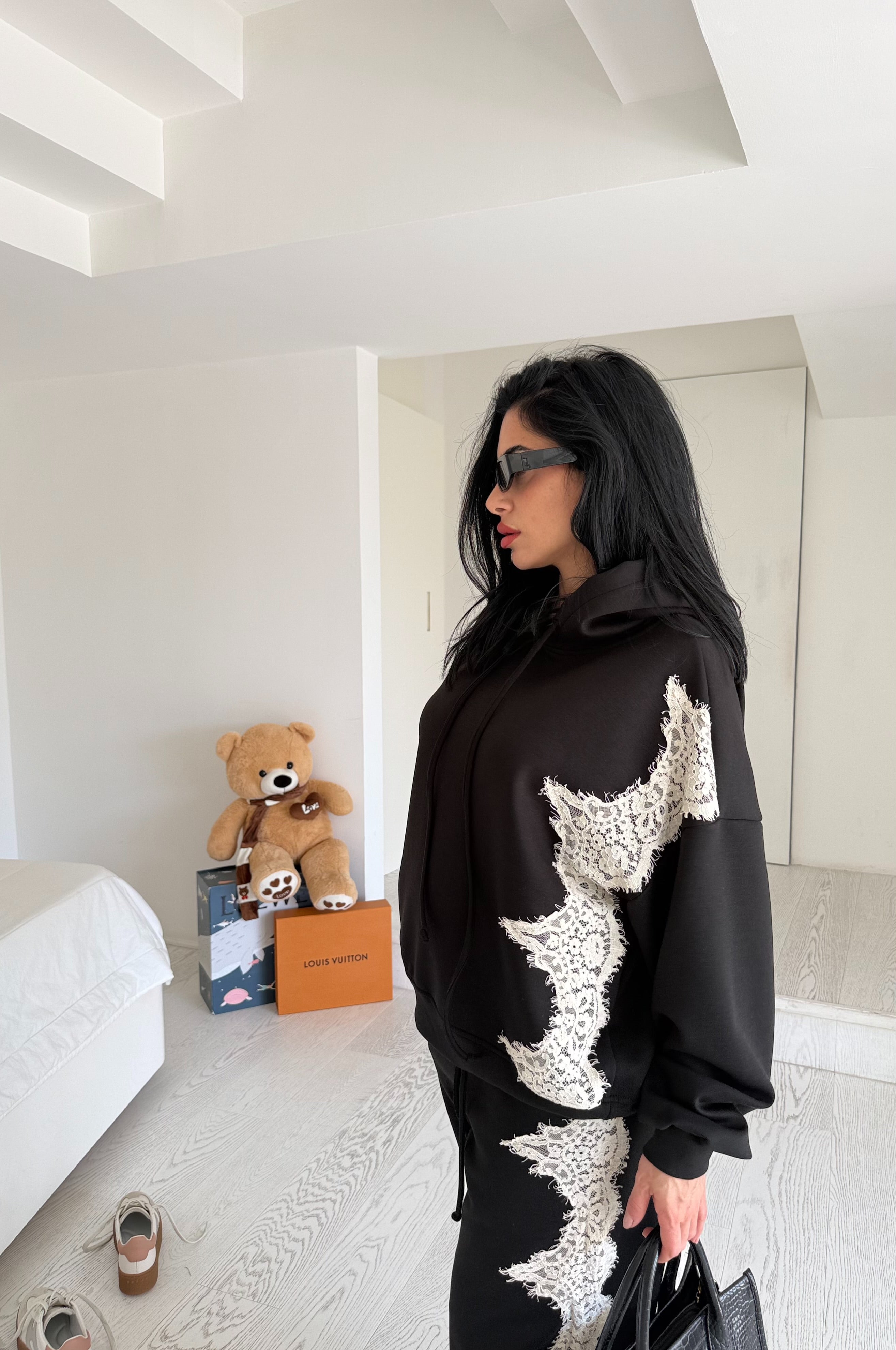 Coord merletto black by lumina