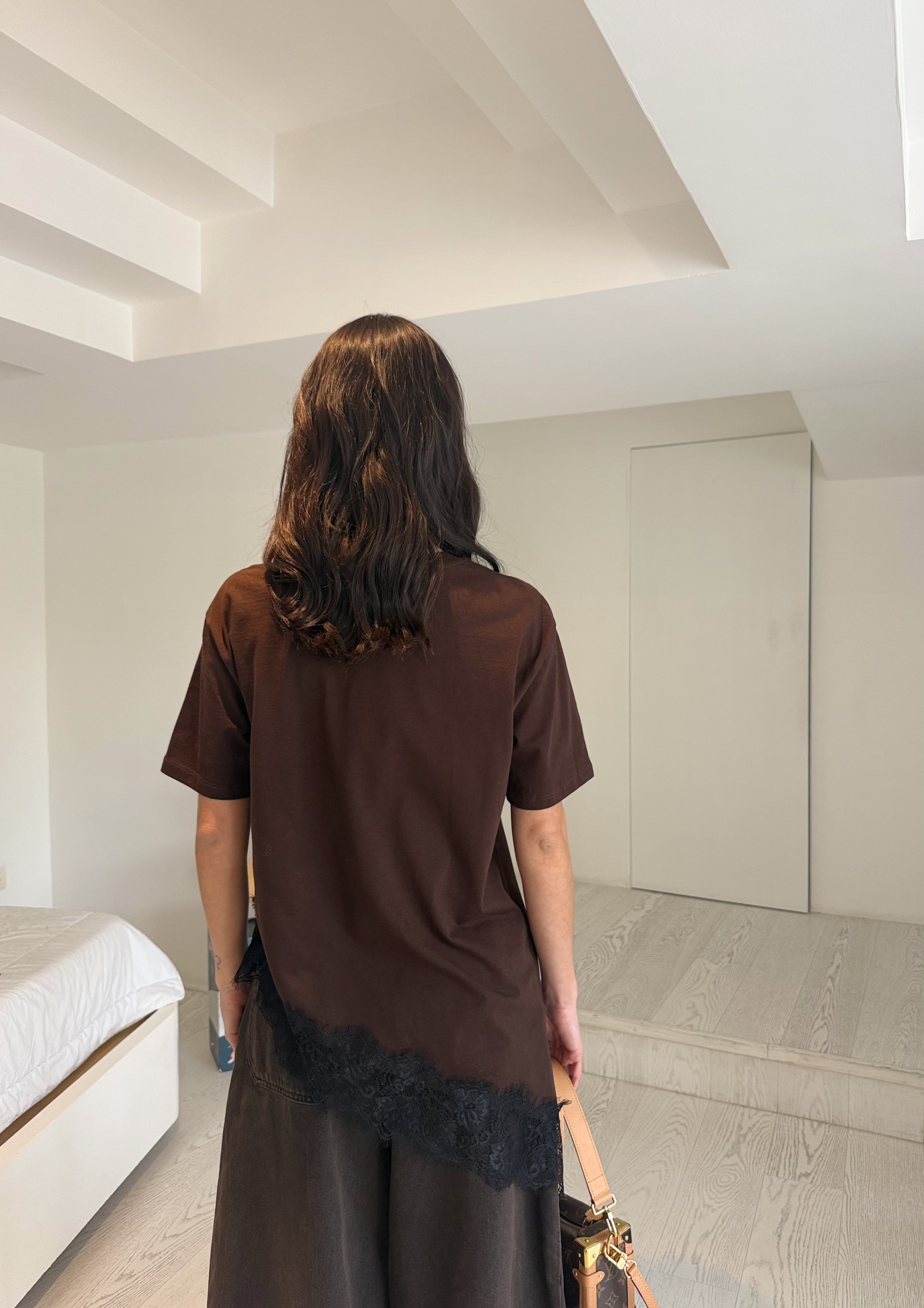 T-shirt merletto by lumina(2colori)