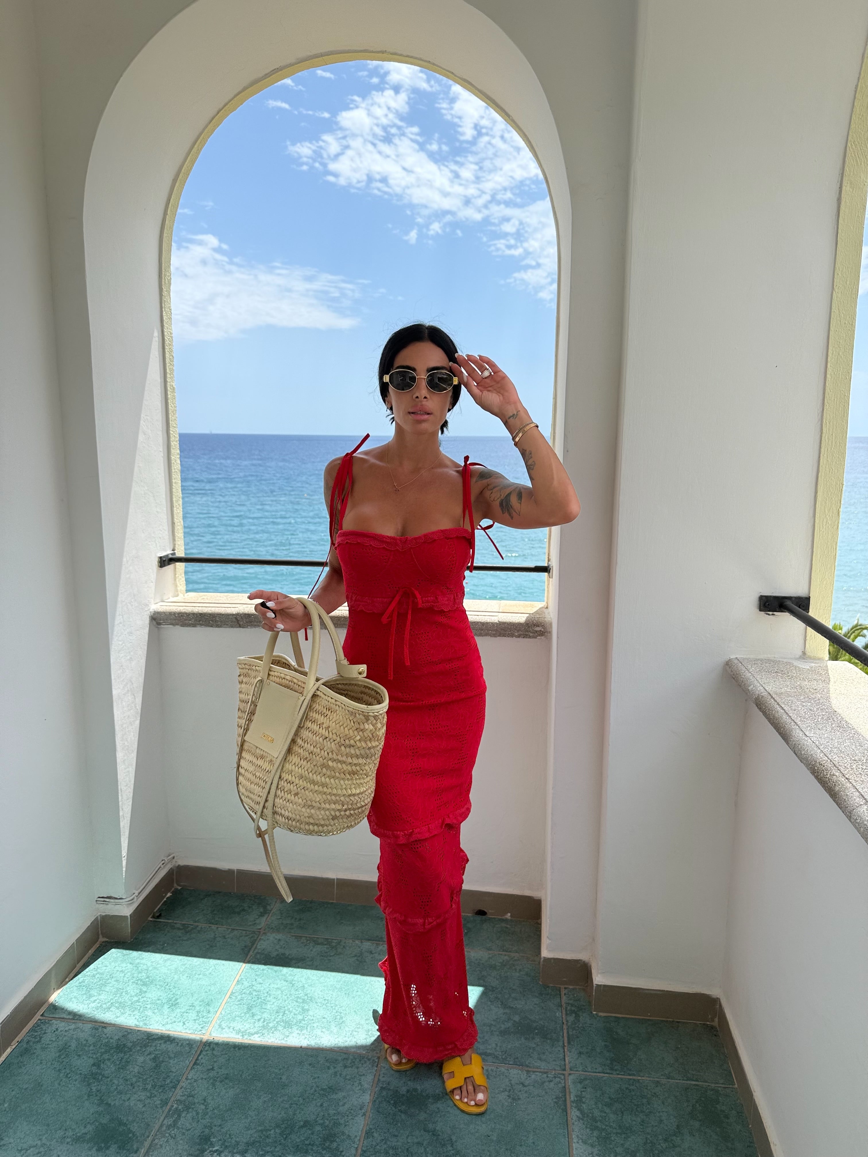 Abito Beatrice rouge