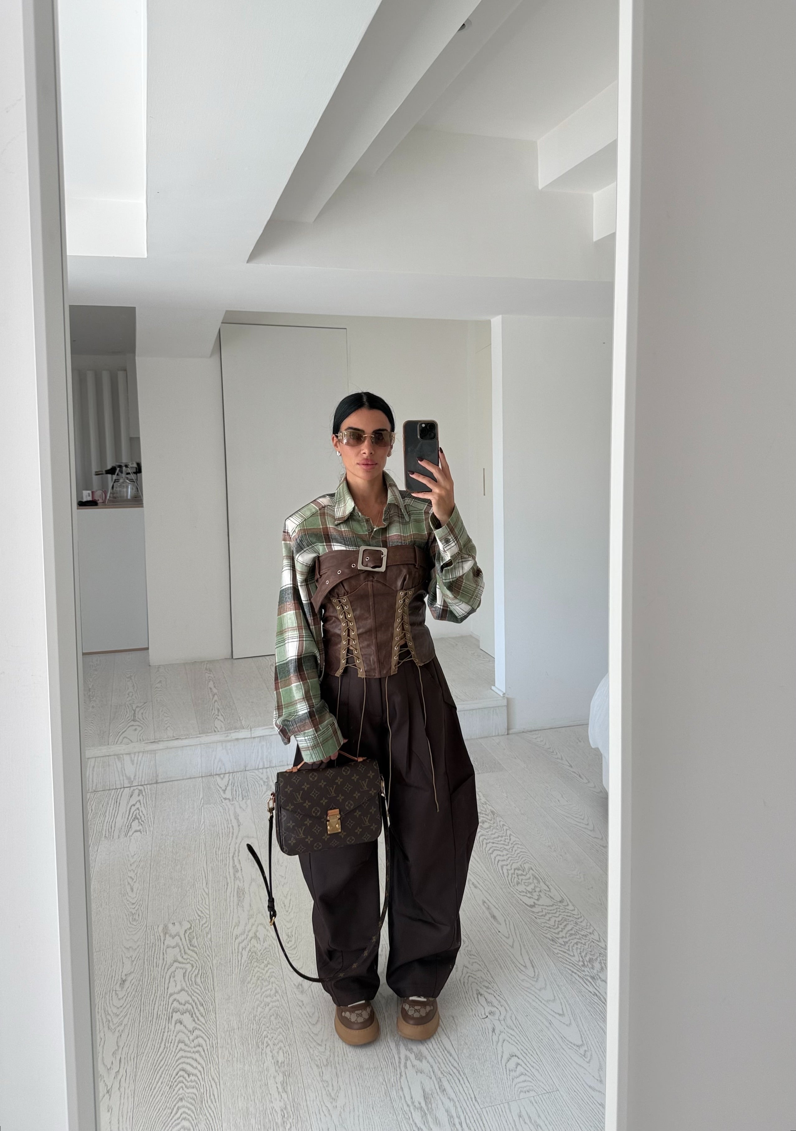 Pantalone baggy Brown