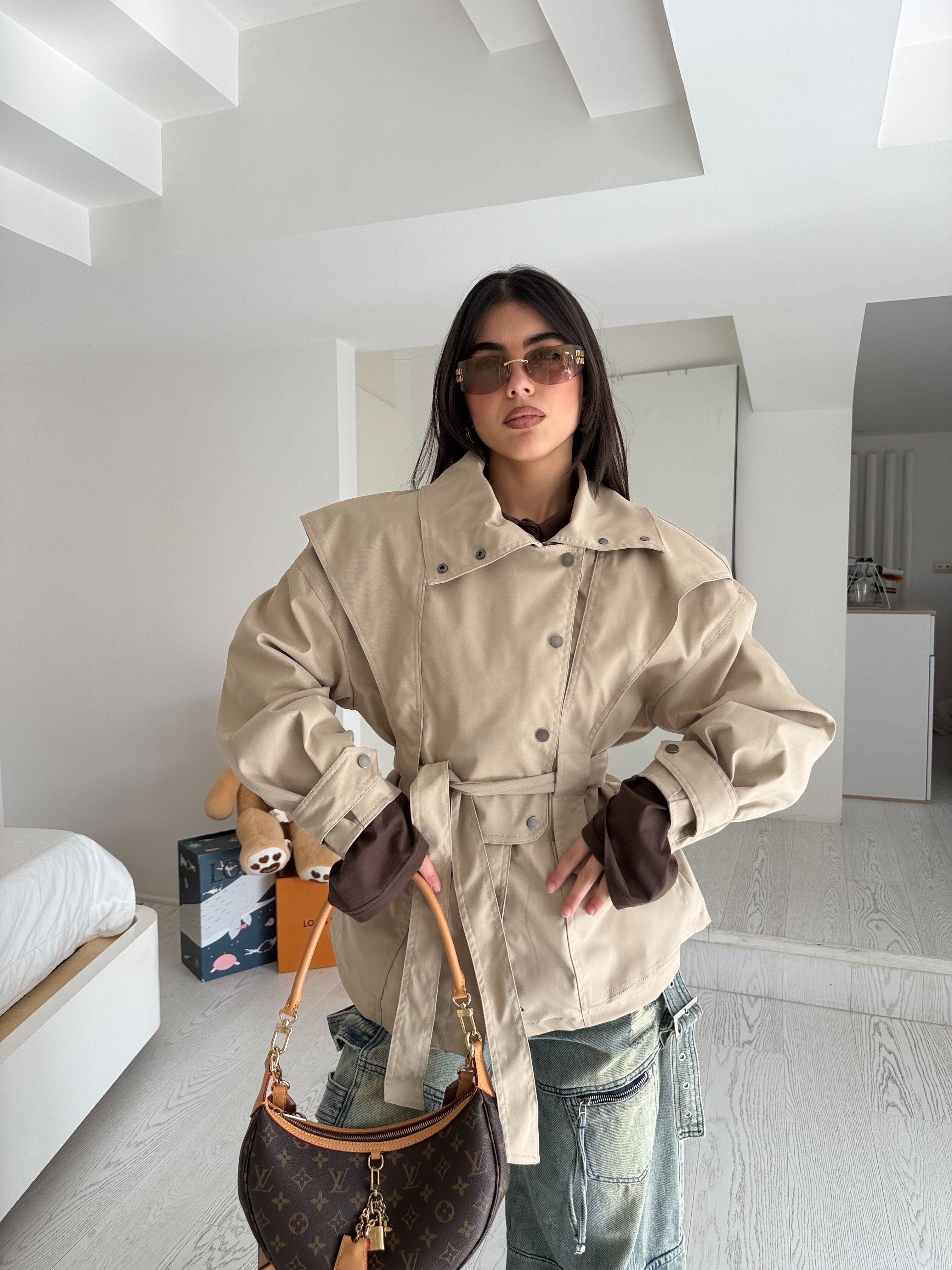 Trench midi Nora beige