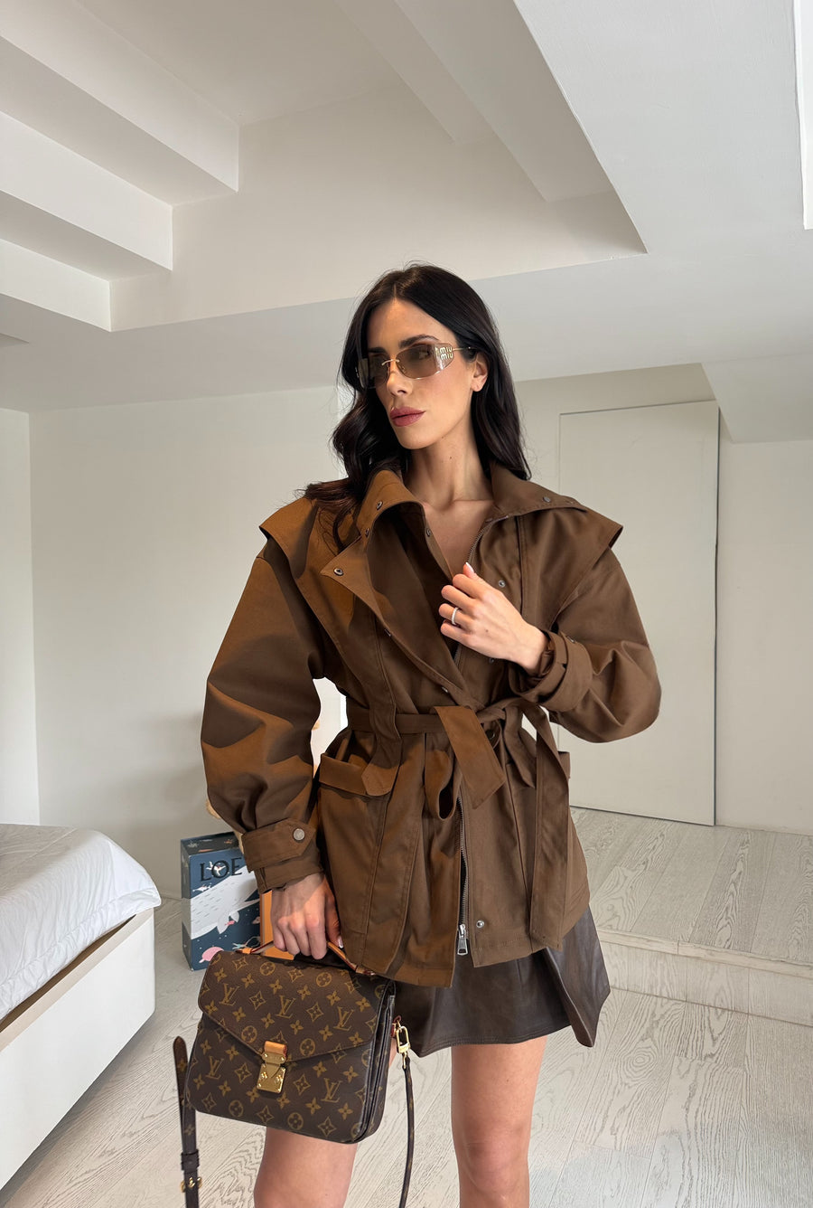 Trench midi nora Brown