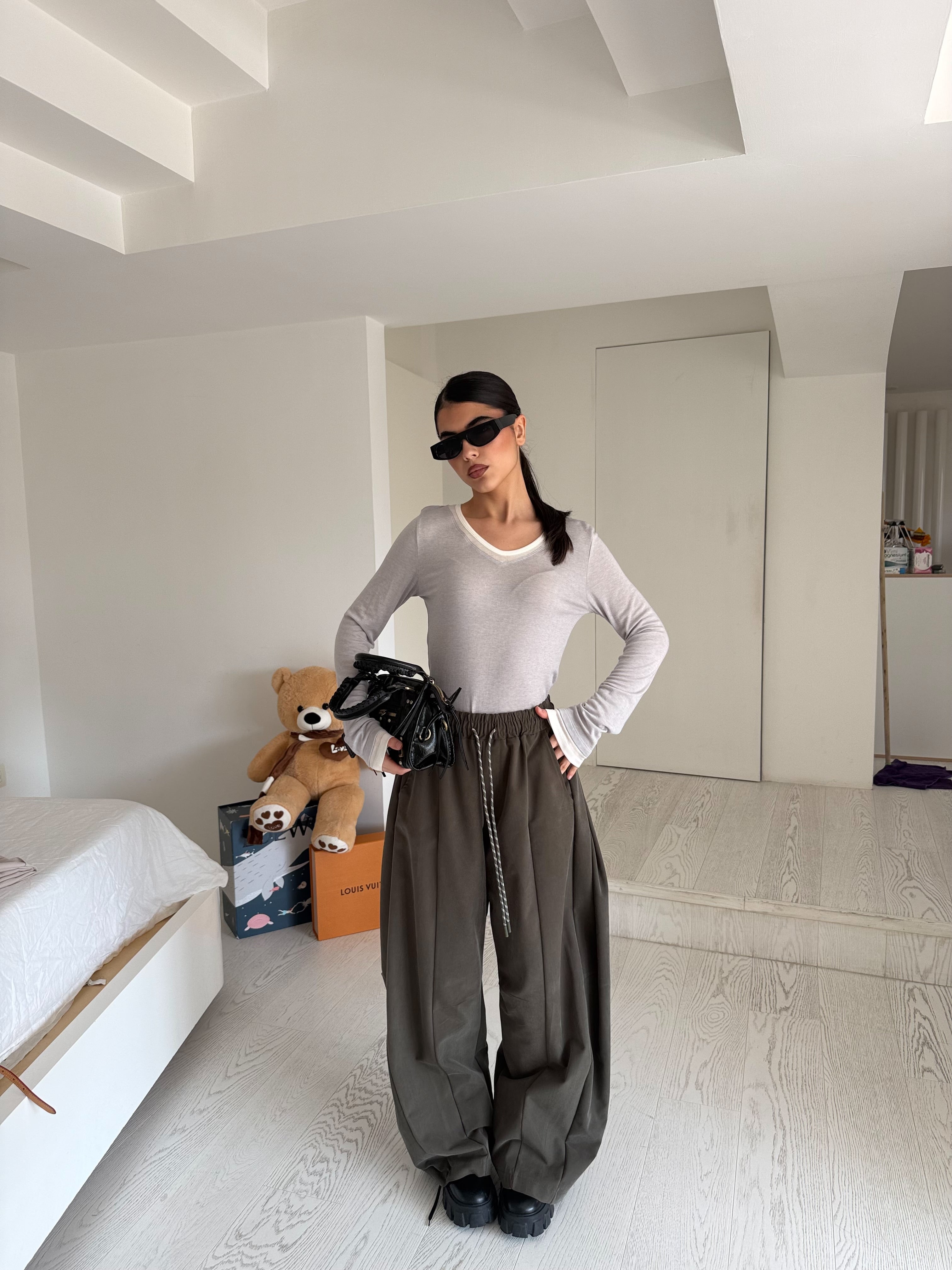 Pantalone Diana verde scuro