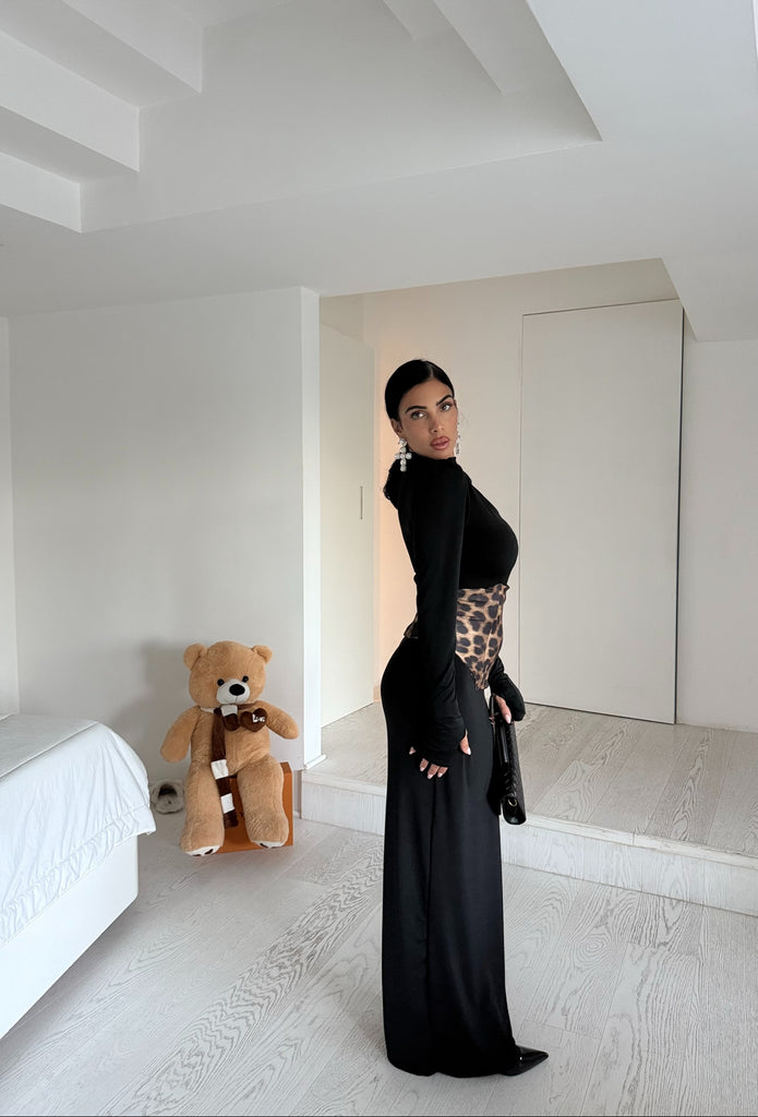 Longdress bustier black