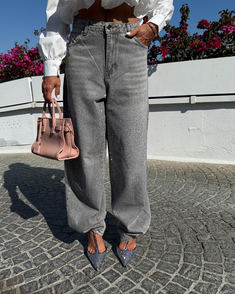Jeans Grey shine